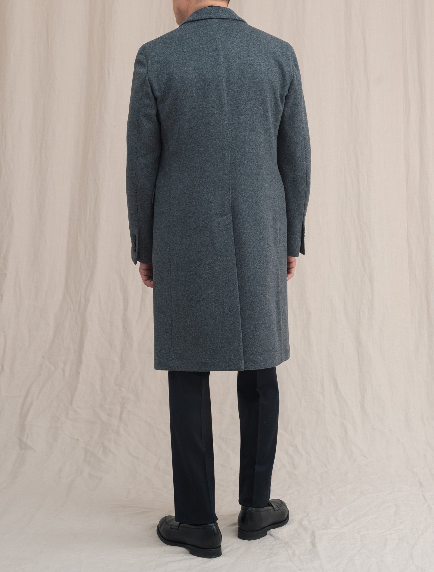 Single Breasted Wool Coat Grey | Gabucci