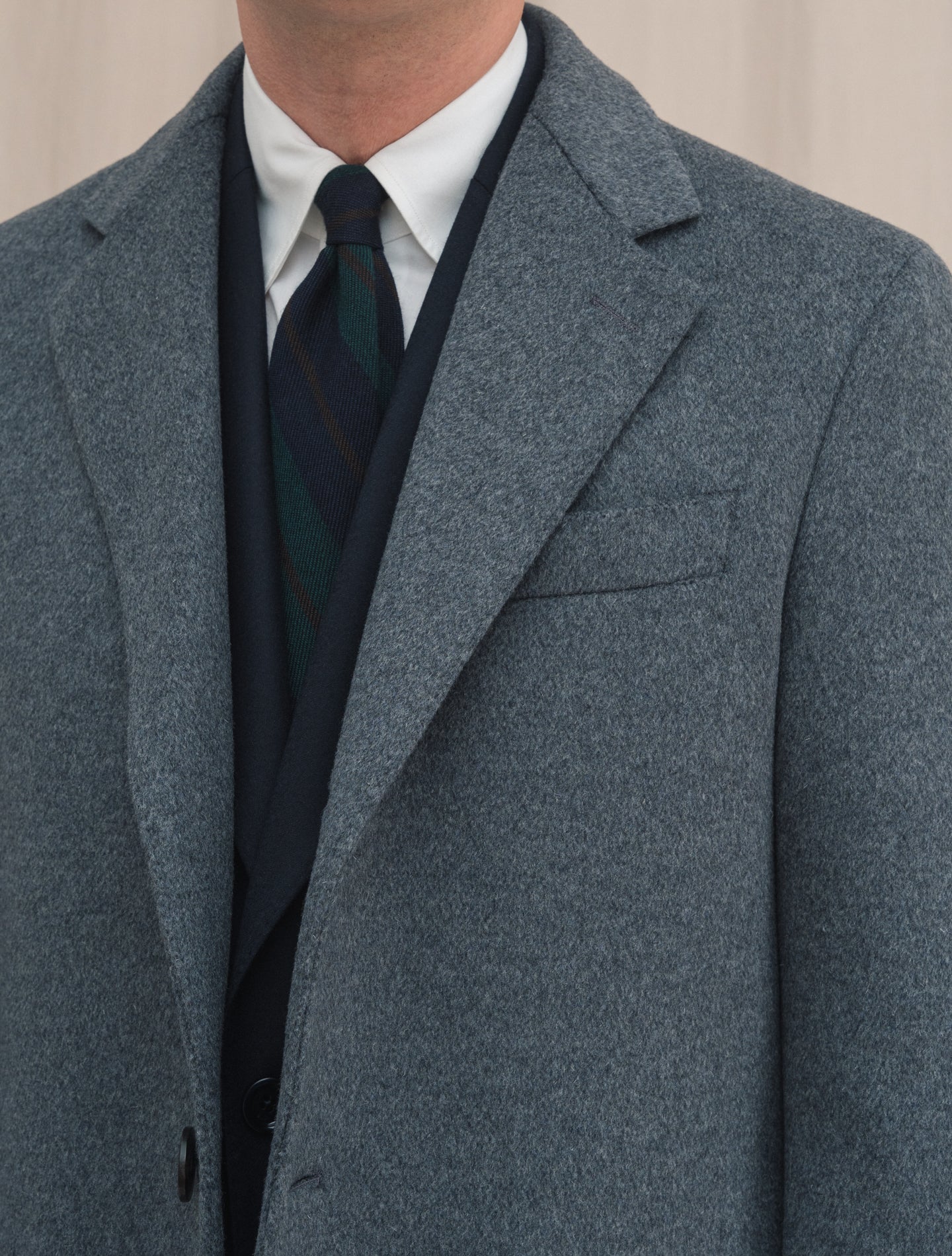 Single Breasted Wool Coat Grey | Gabucci