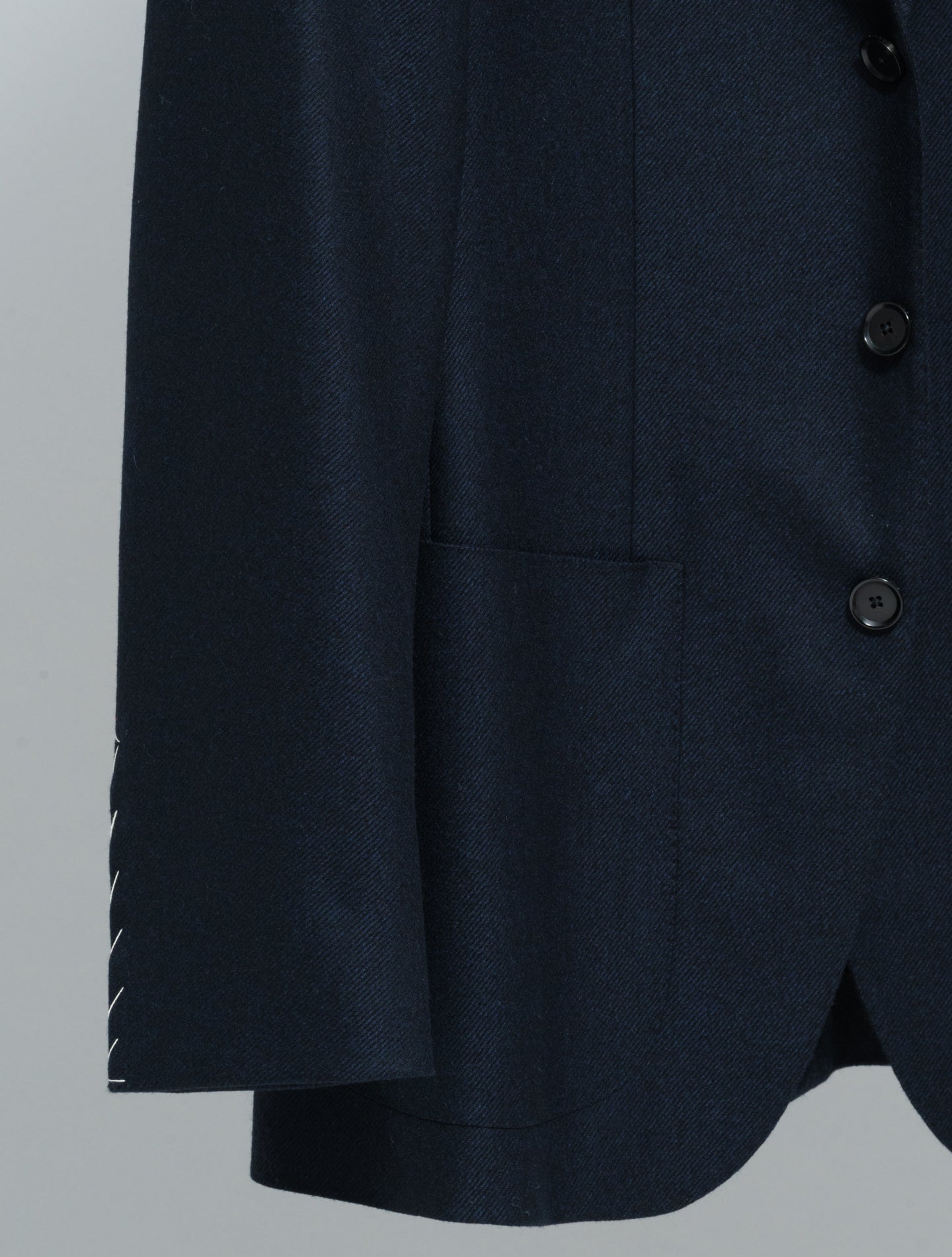 Single Brested Loro Piana Favola Wool Cashmere Jacket Navy Caruso Jackets 48