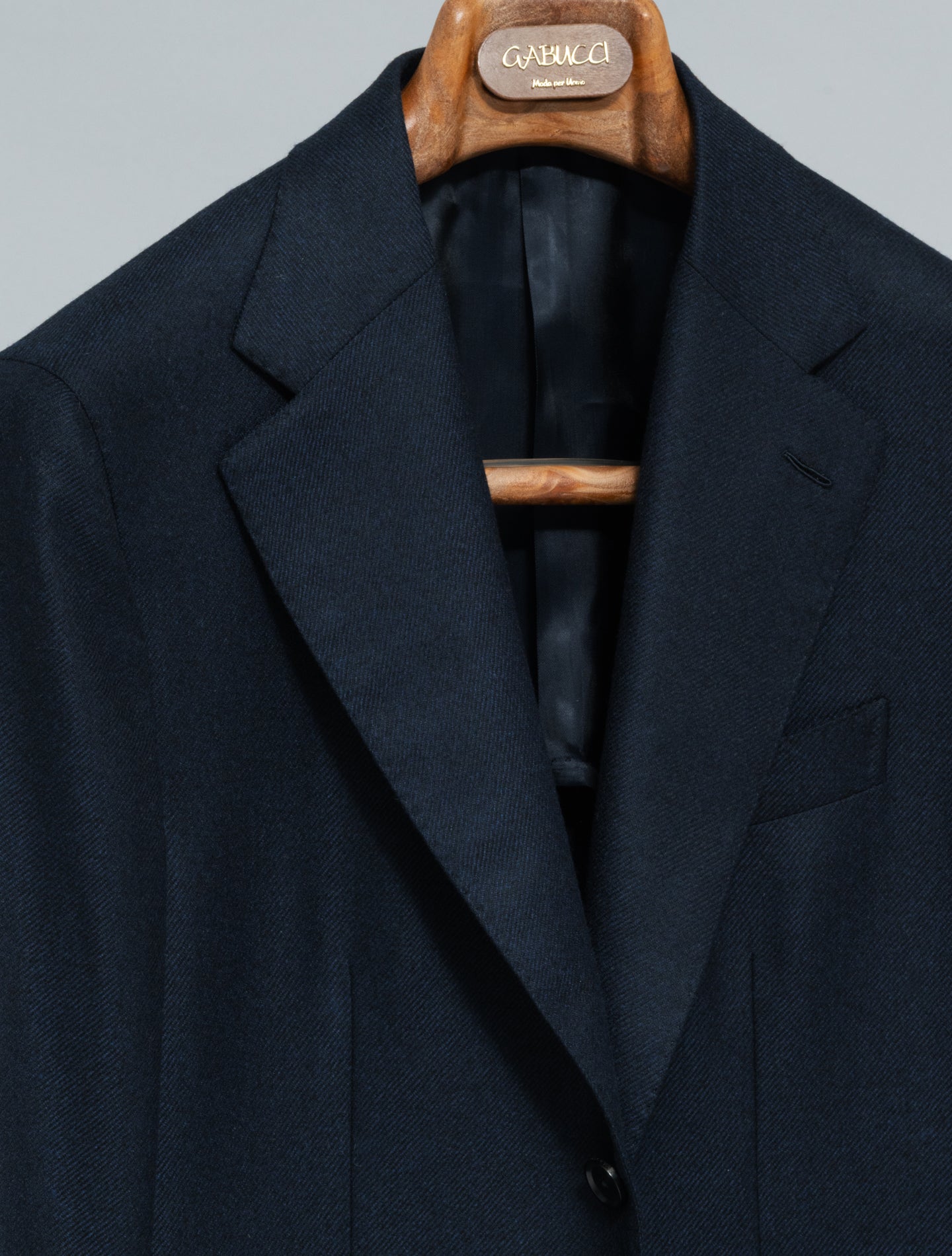 Single Brested Loro Piana Favola Wool Cashmere Jacket Navy Caruso Jackets 48