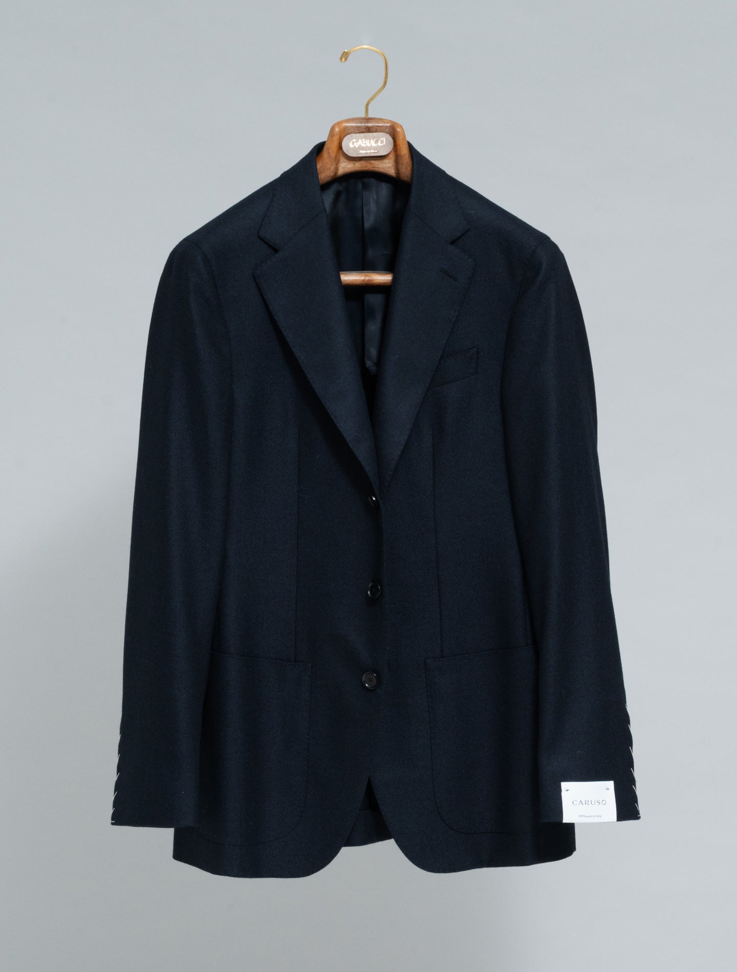 Single Brested Loro Piana Favola Wool Cashmere Jacket Navy Caruso Jackets 48