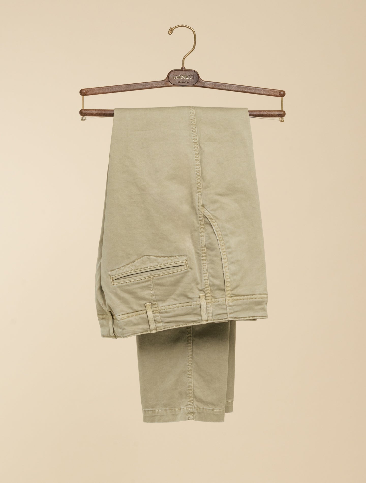 Slacks Cotton Tapered Fit Trousers Beige Incotex Trousers 31