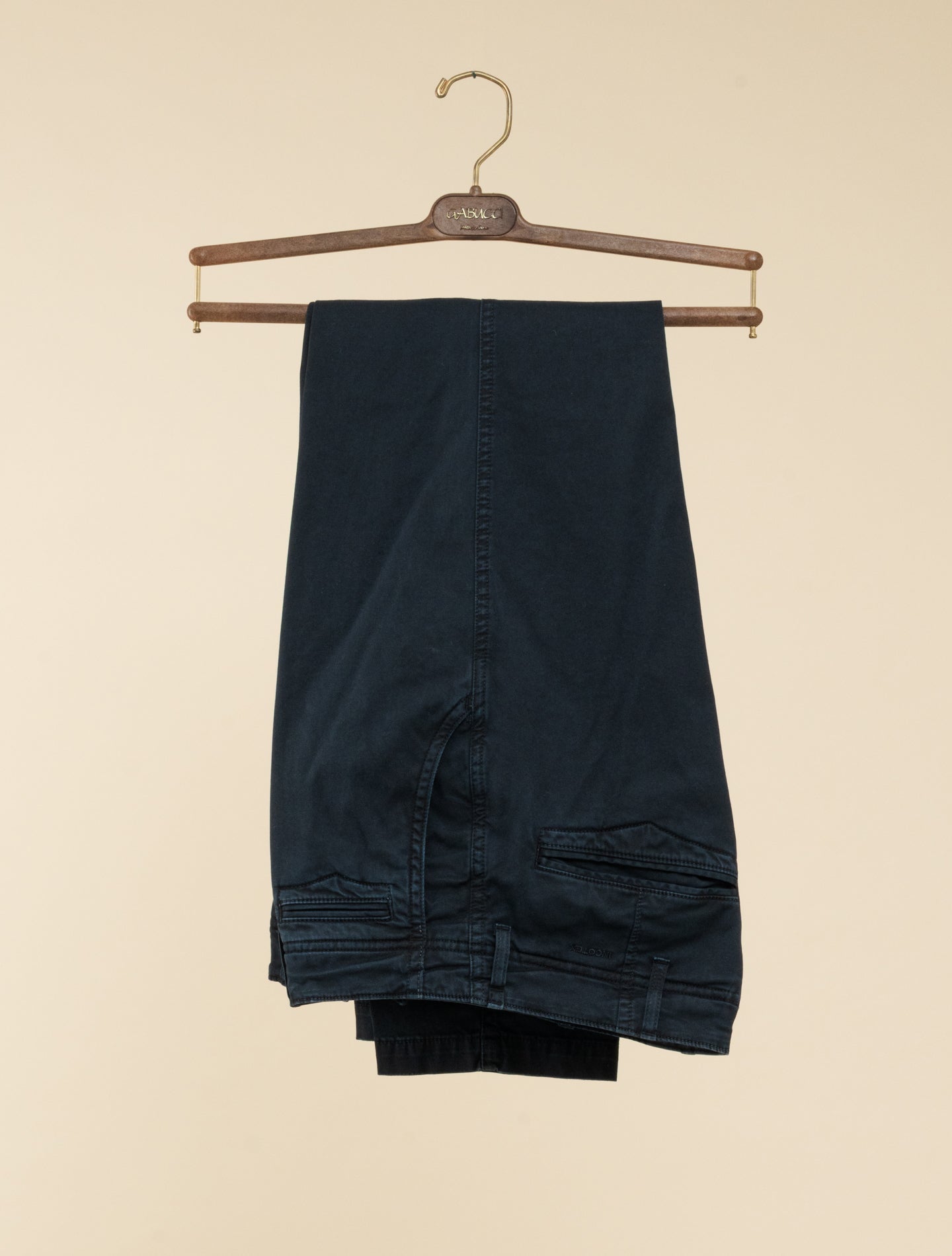 Slacks Cotton Tapered Fit Trousers Navy Incotex Trousers 31