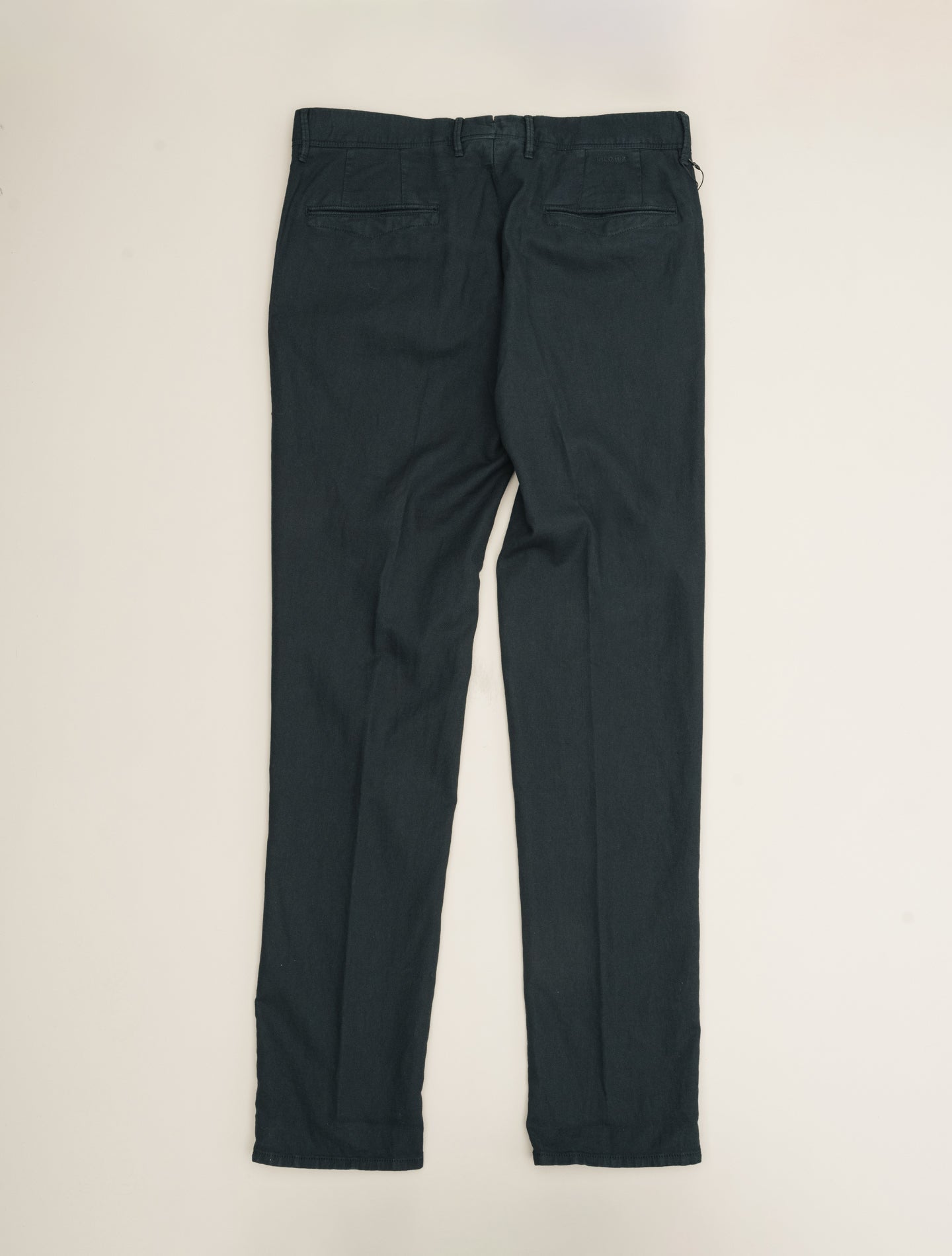 Slim Fit Cotton Linen Slacks Navy Incotex Trousers 31