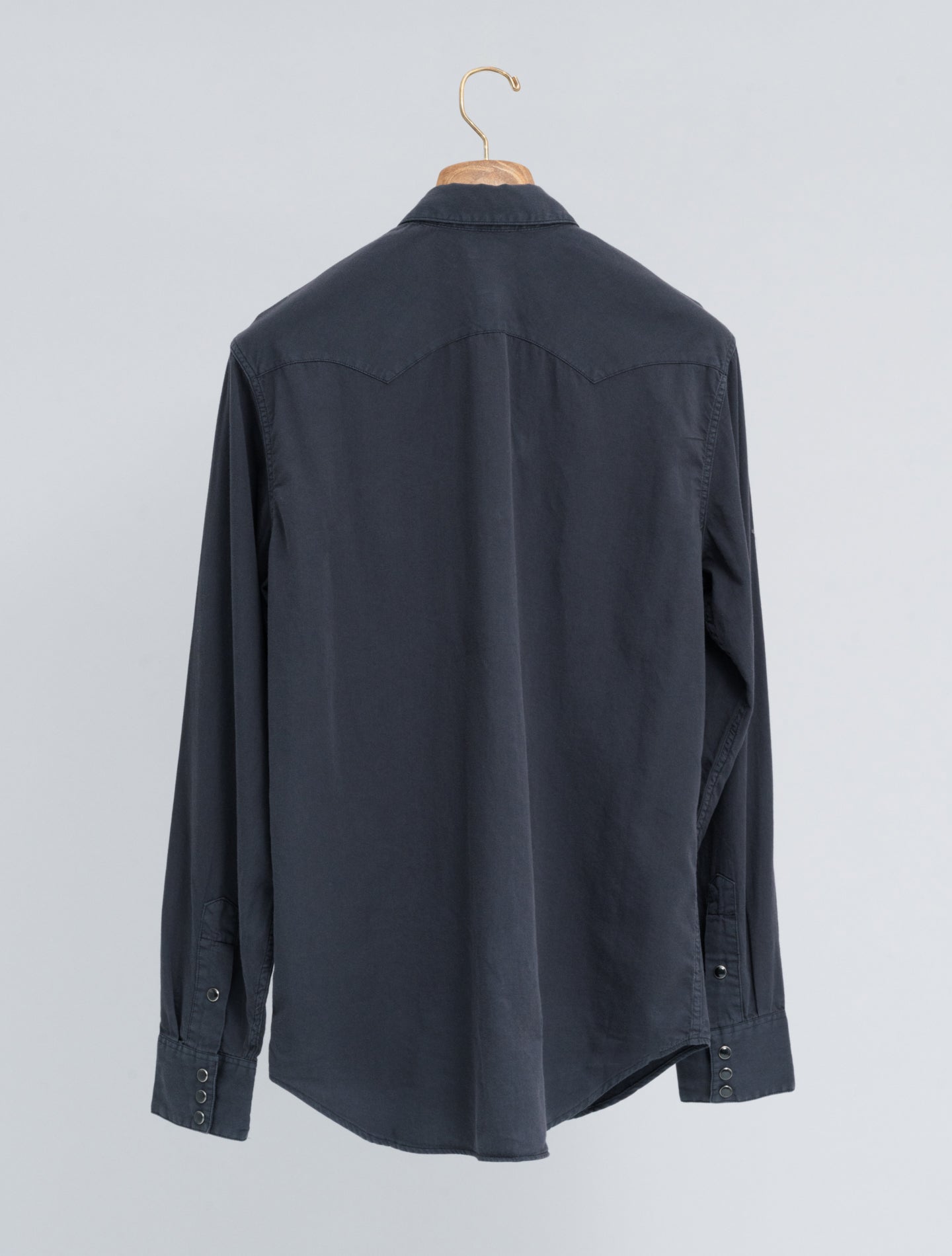 Slim Fit Twill Western Shirt Black RRL Shirts M