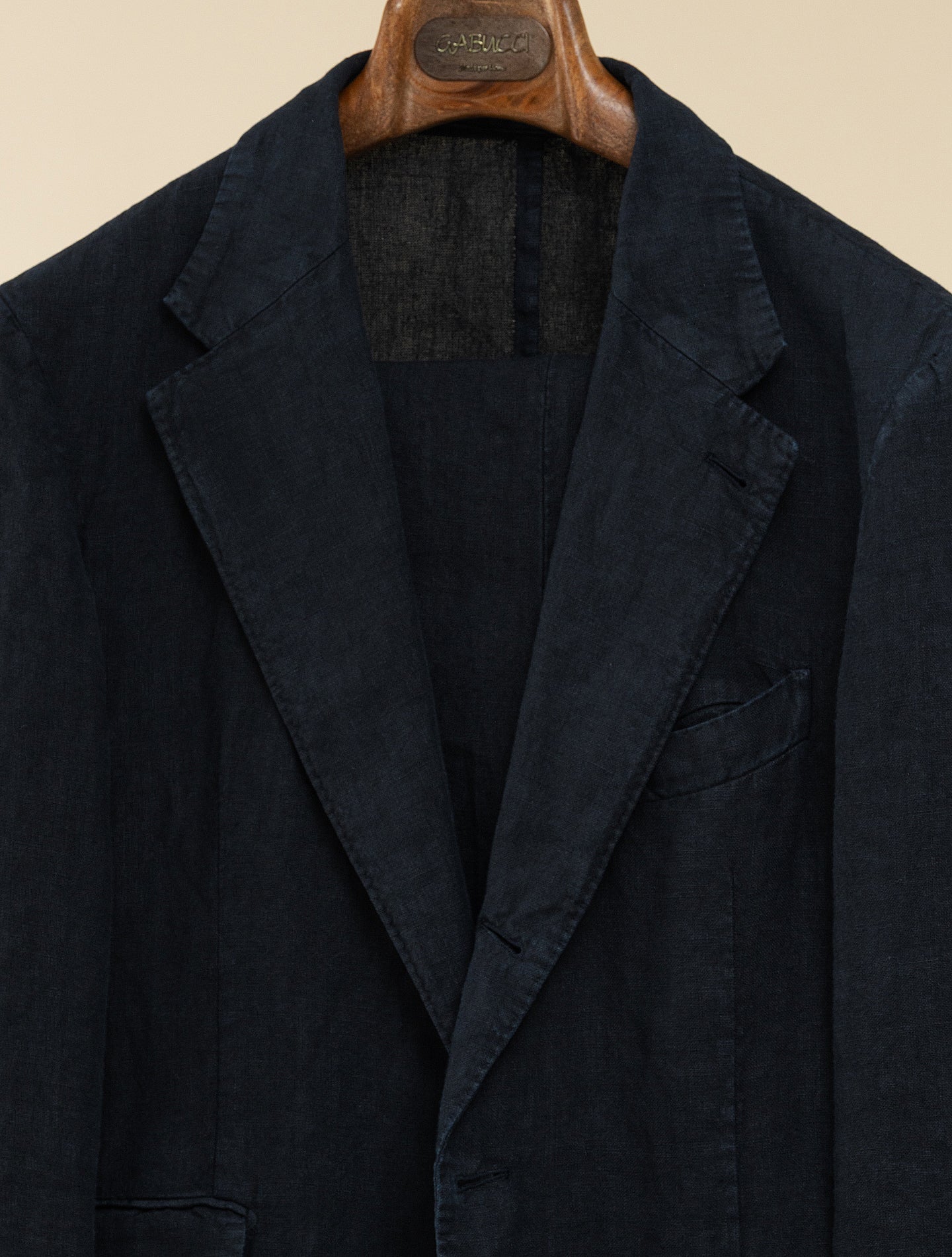 Sloop Single Breasted Linen Suit Navy Massimo Alba Suits 46