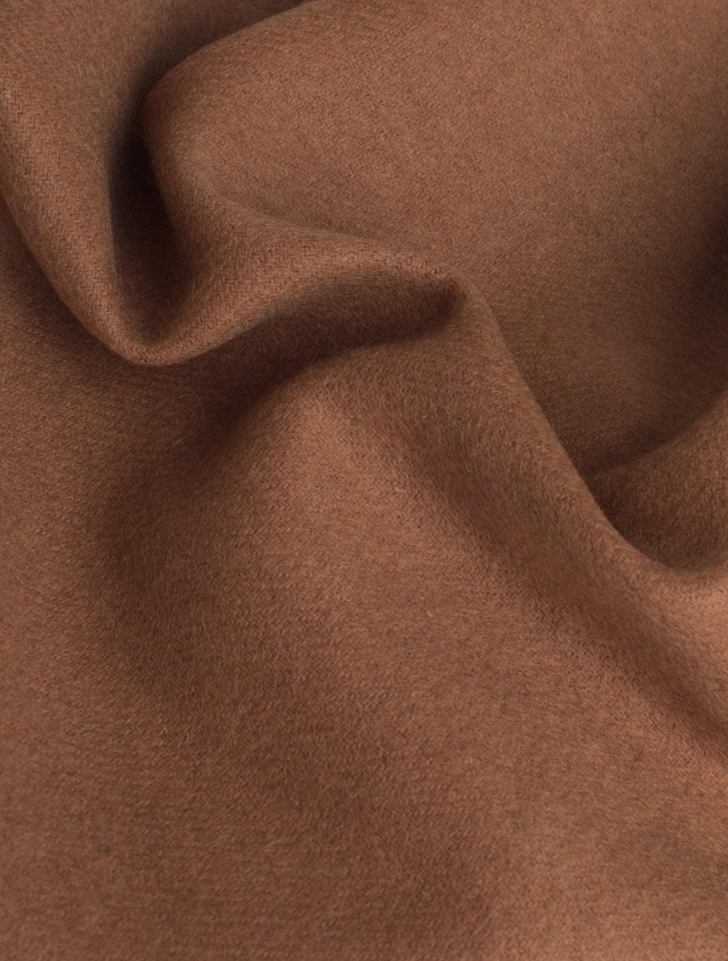 Solid Cashmere Scarf Cognac | Gabucci