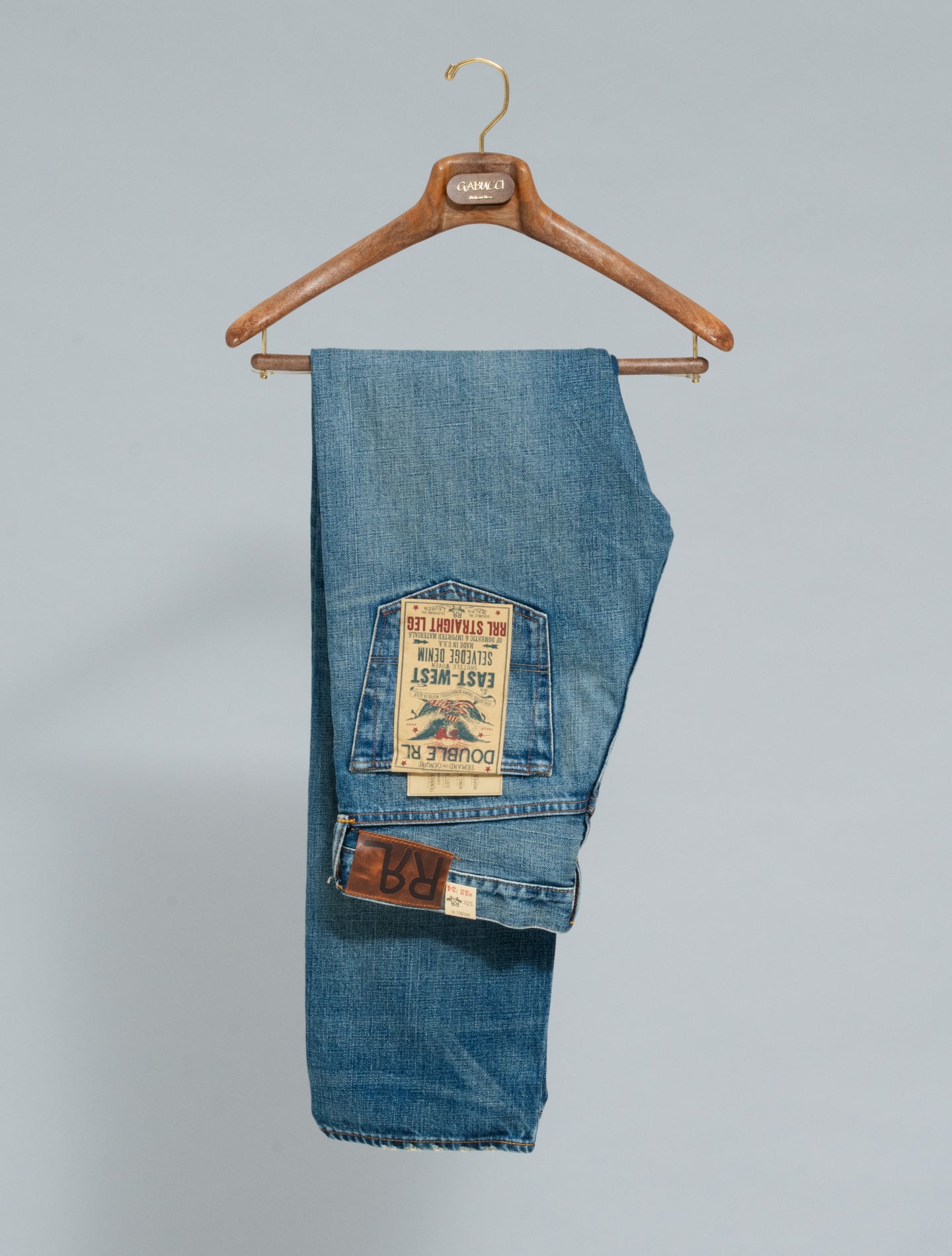 Straight Fit Selvedge Jean Hillsview Wash RRL Jeans 31/34