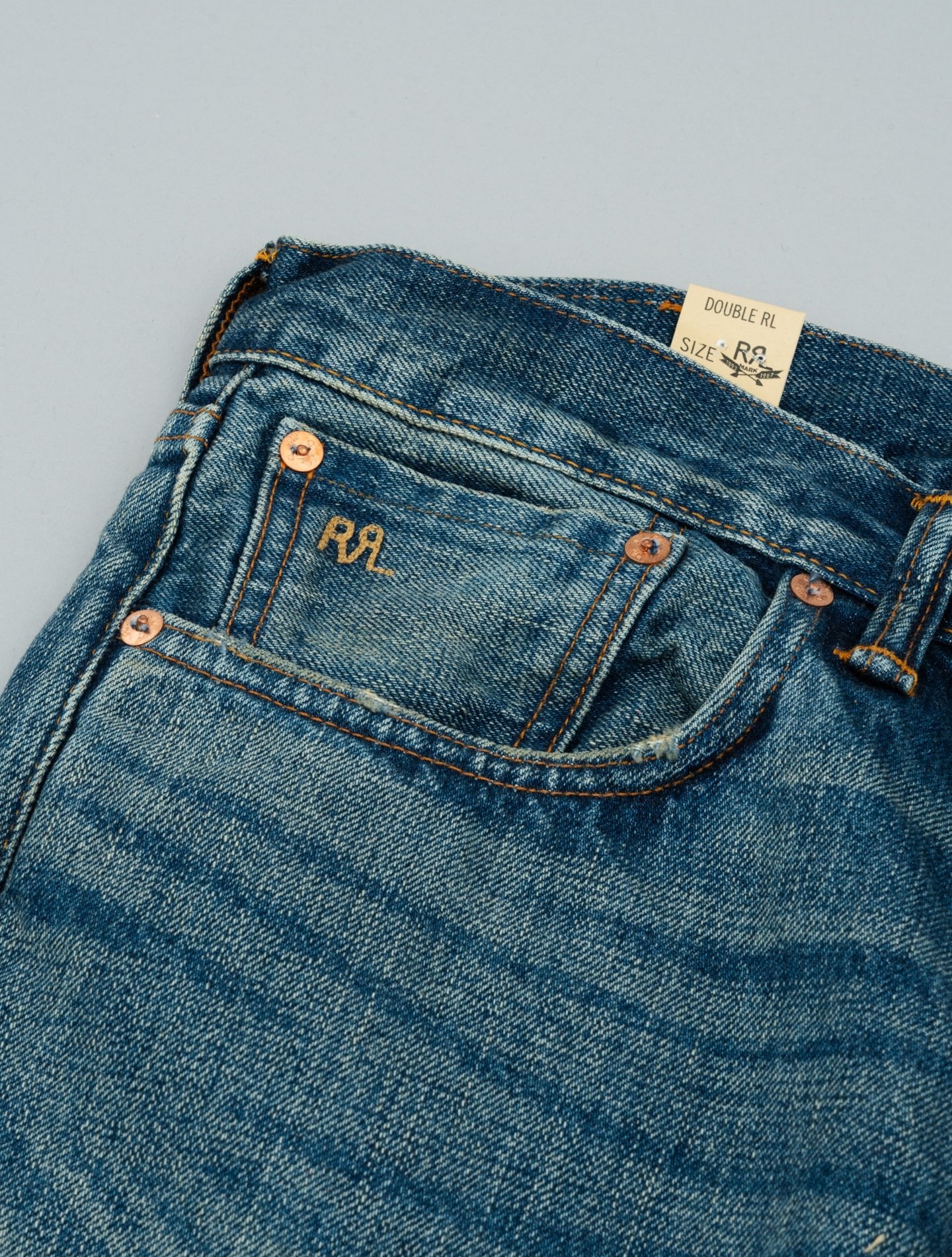 Straight Fit Selvedge Jean Hillsview Wash RRL Jeans 31/34