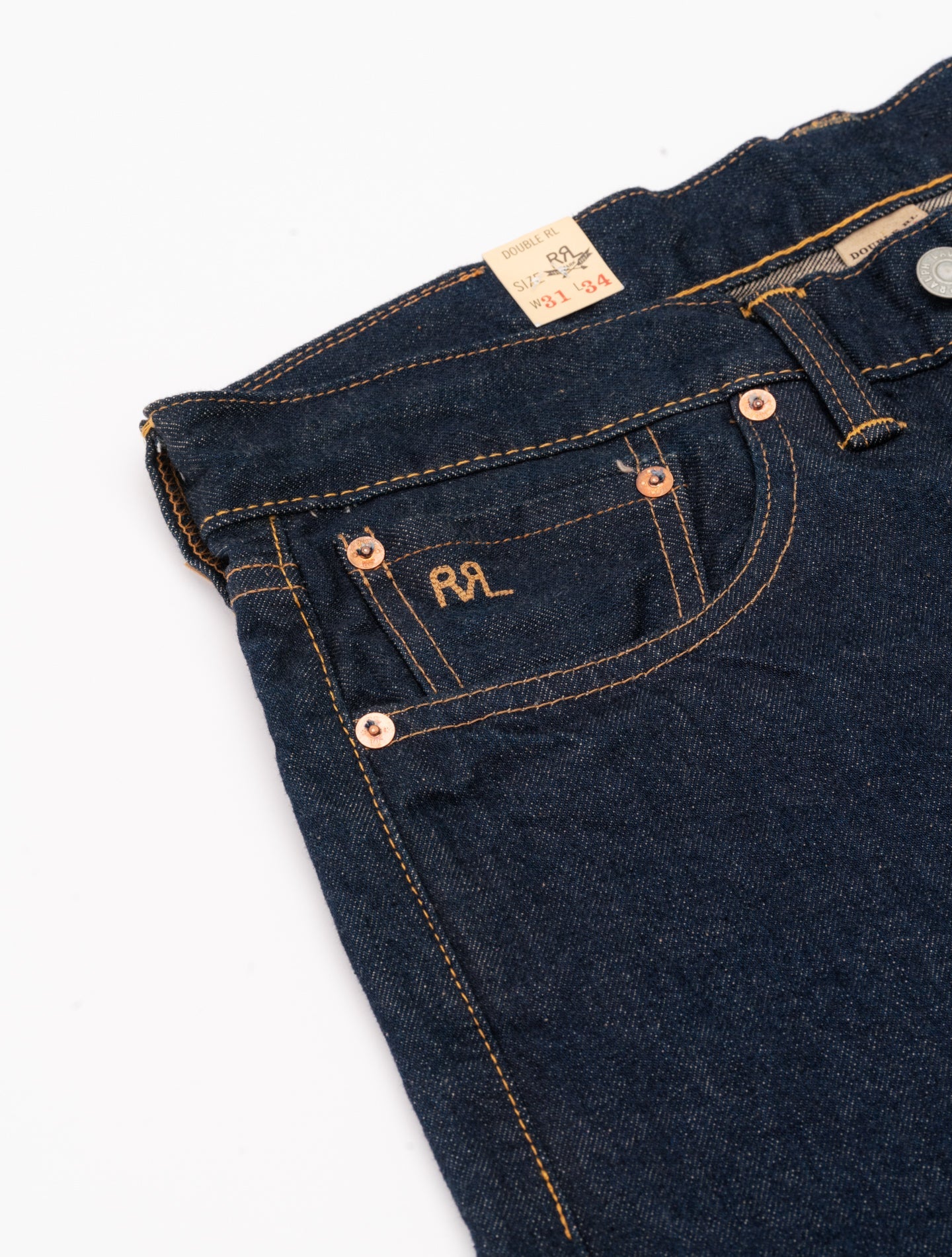 Straight Fit Selvedge Jean Once washed RRL Jeans 31/34