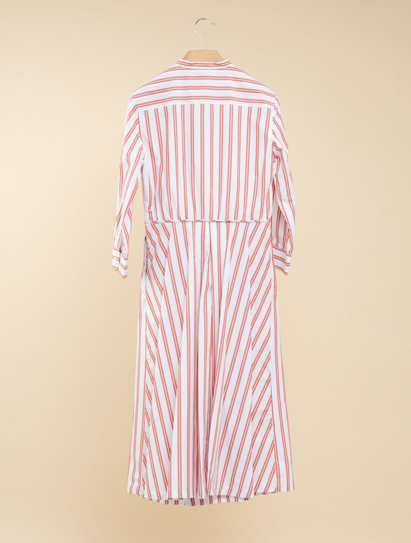 Striped Cotton Poplin Dress Red Aspesi Dresses IT 38