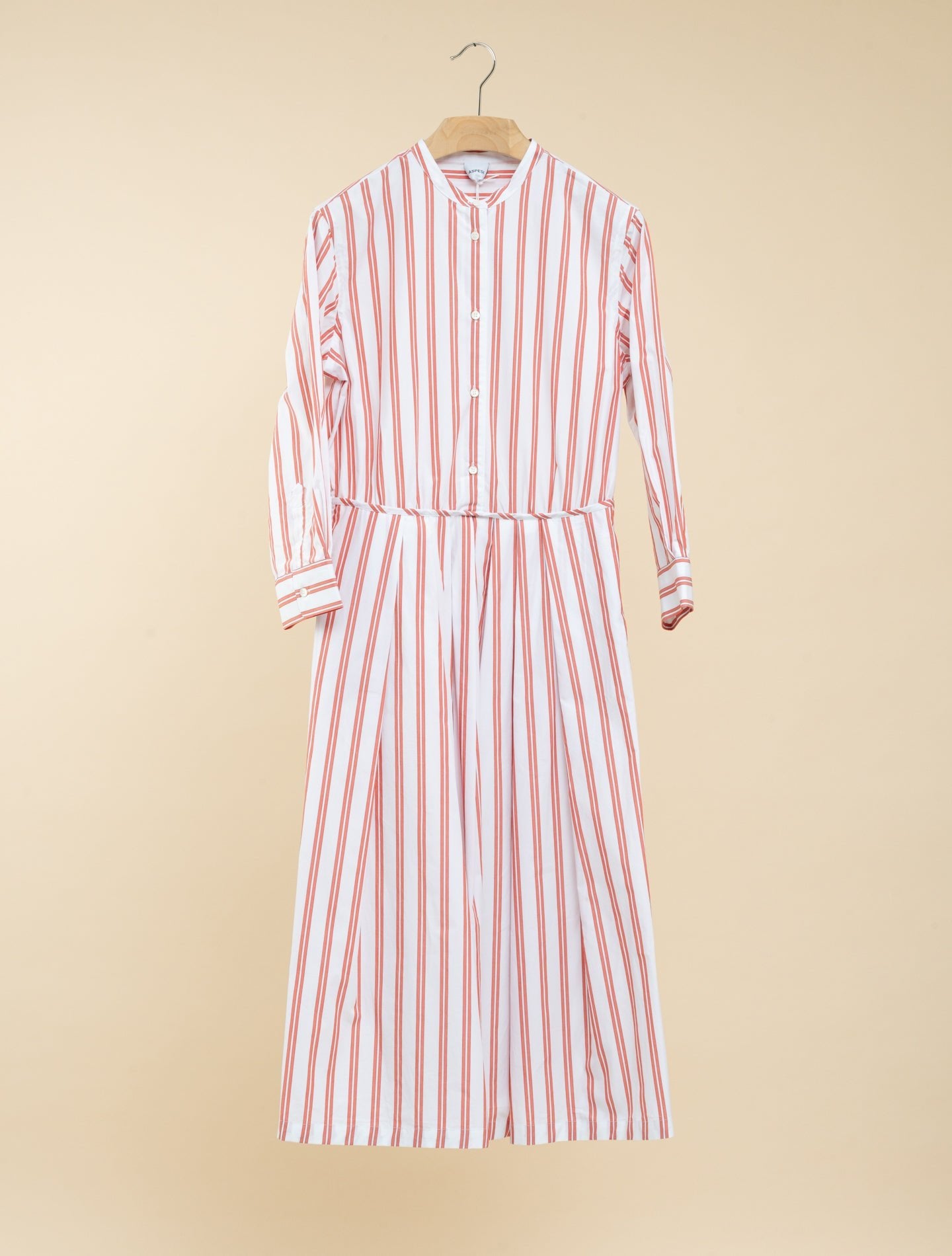Striped Cotton Poplin Dress Red Aspesi Dresses IT 38