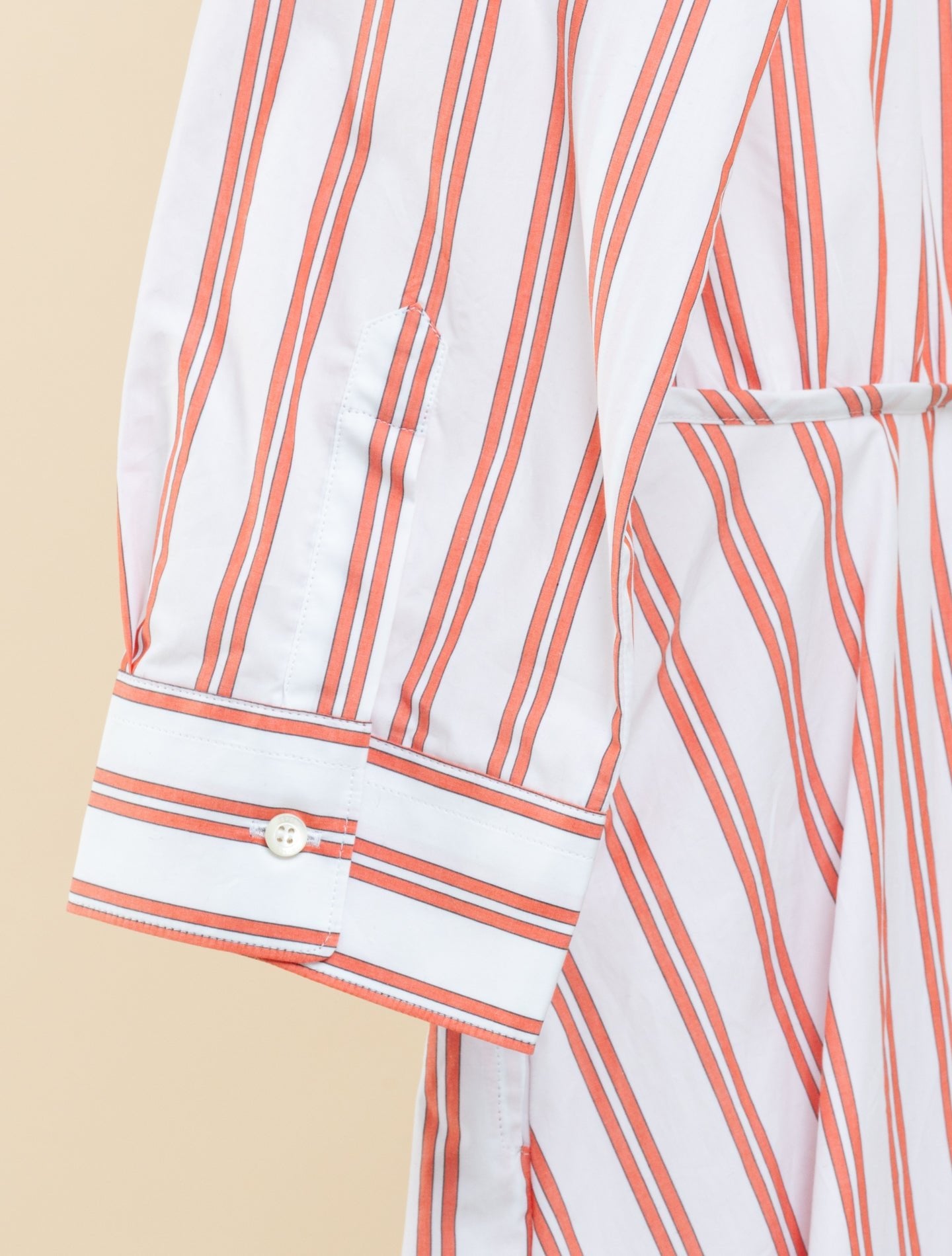 Striped Cotton Poplin Dress Red Aspesi Dresses IT 38