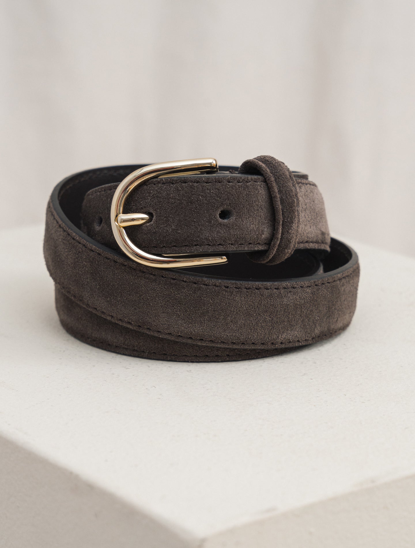 Suede Belt Brown | Gabucci