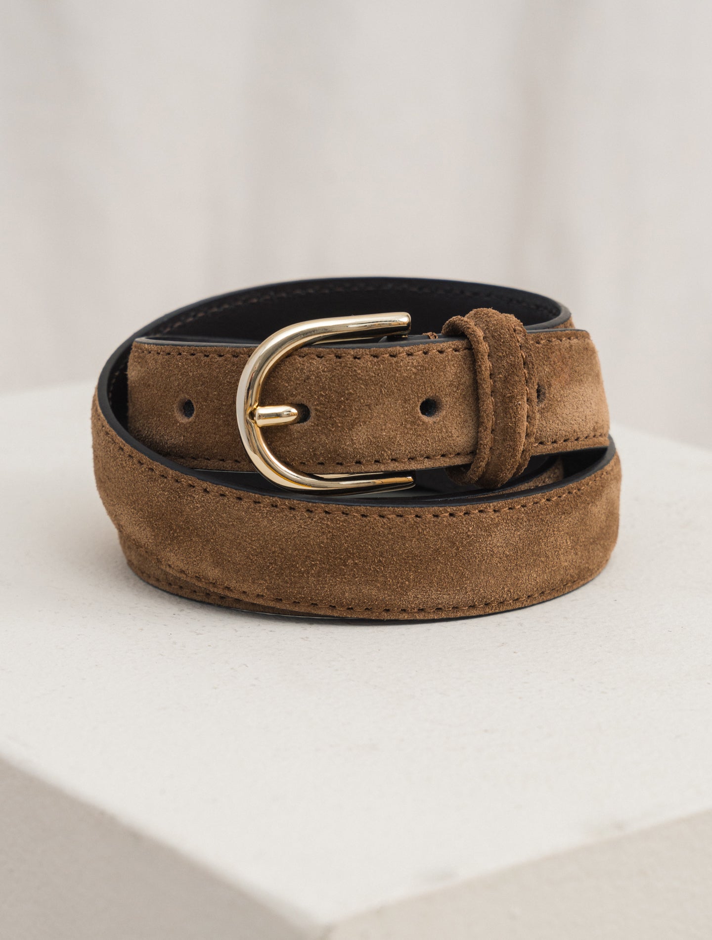 Suede Belt Snuff | Gabucci