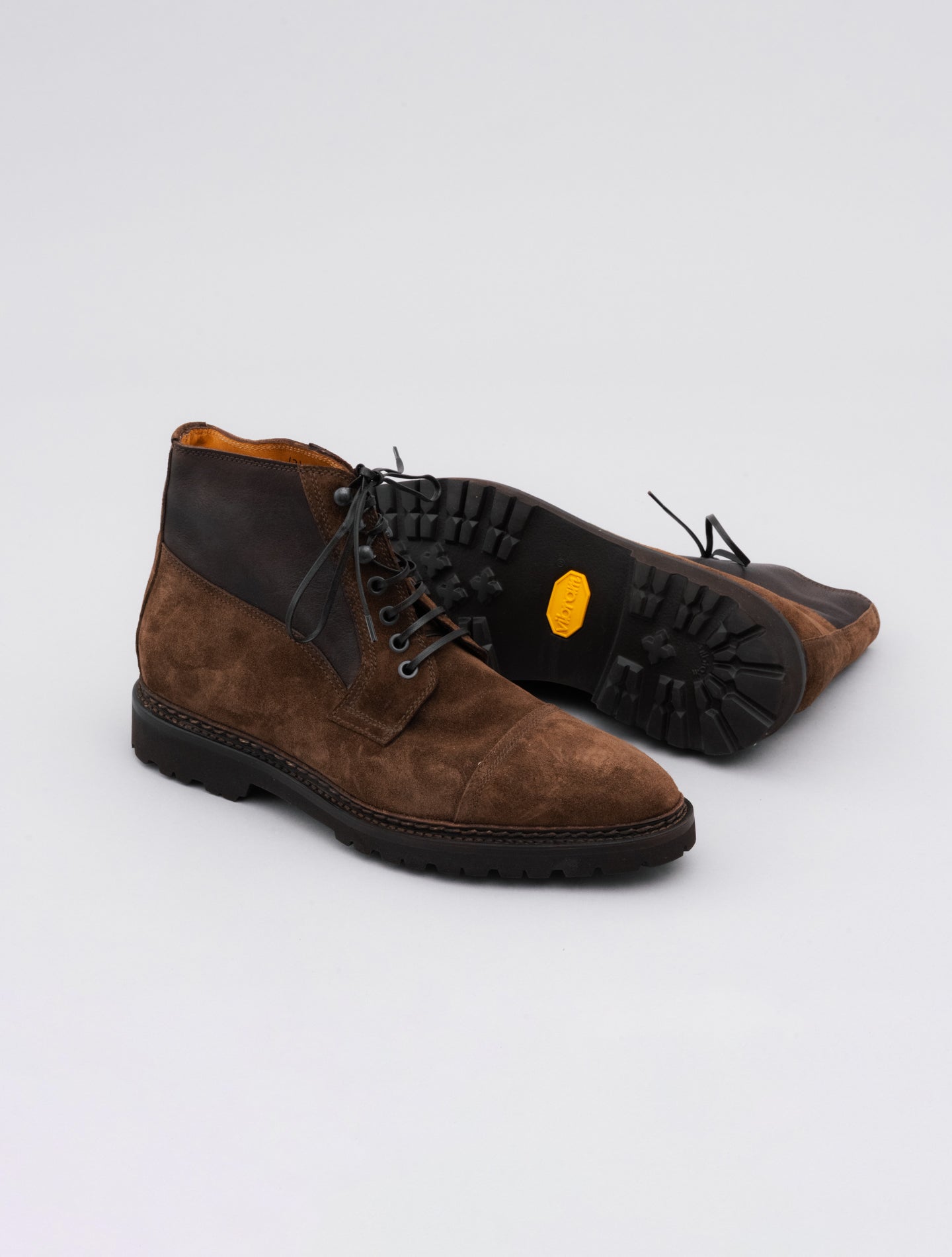 Suede Cap - Toe Boot Brown Belvest Boots 42