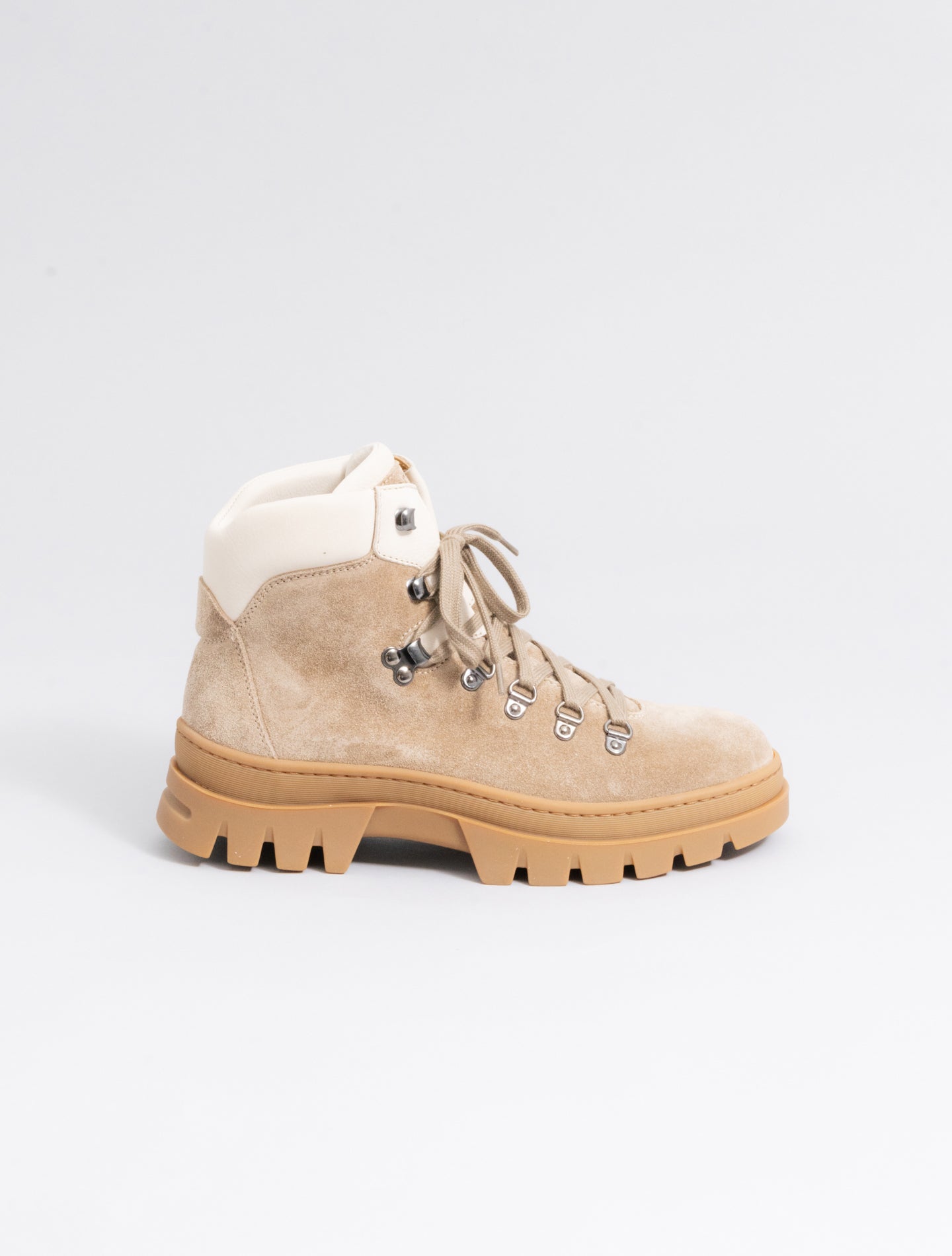 Suede Lace Boots Beige Fedeli Boots 37