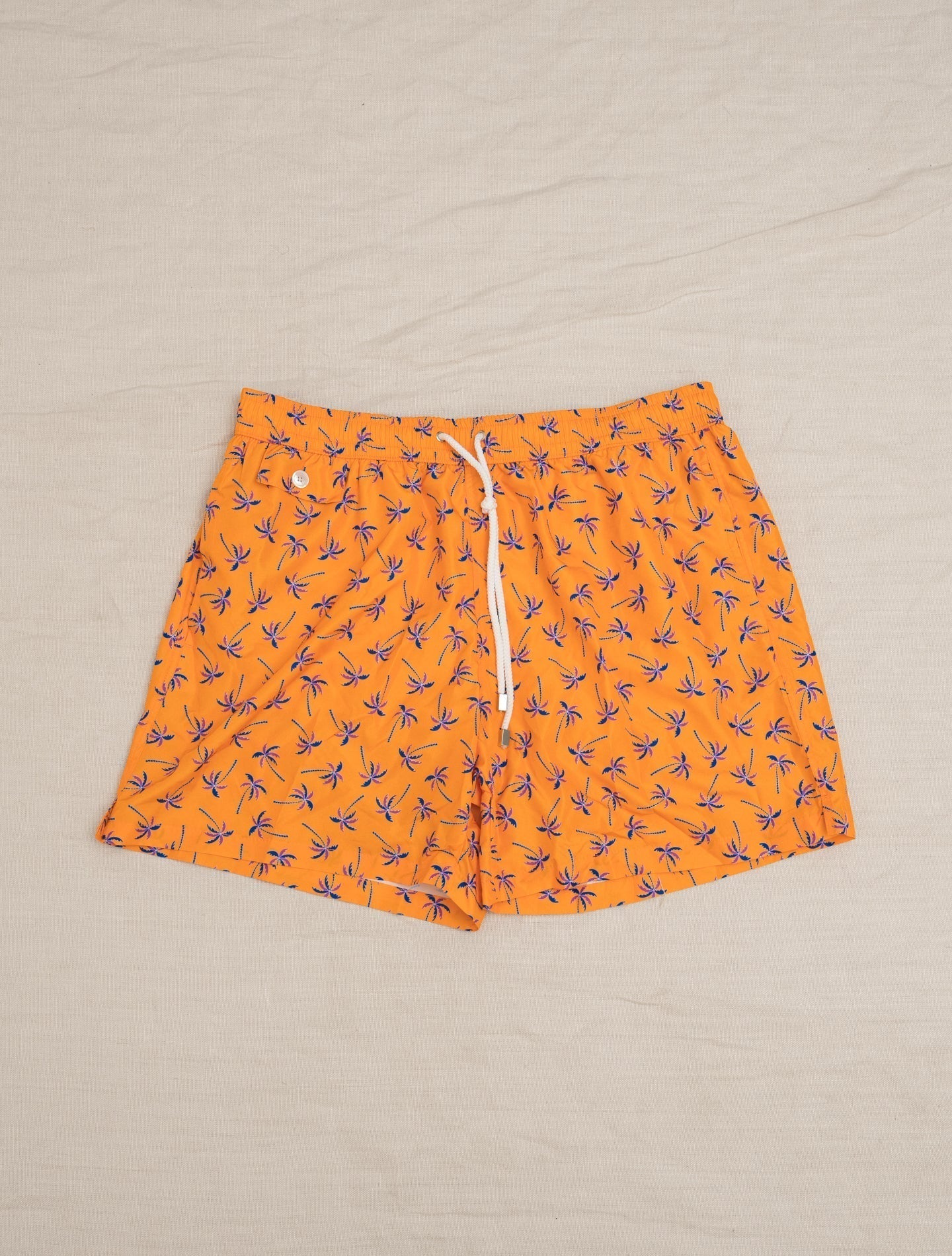 Swim Shorts Orange Cesare Attolini Swimwear M