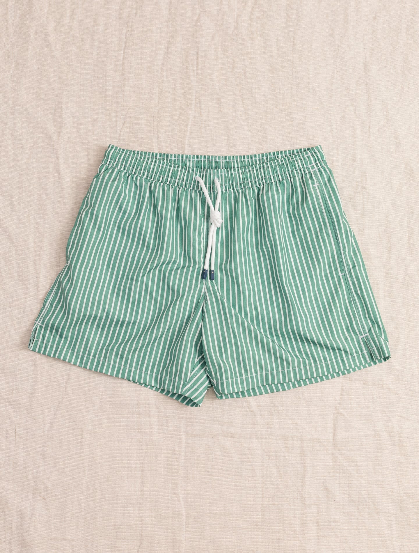 Swim Trunks Madeira Airstop Stamp Green Stripe Fedeli Swimwear Gabucci