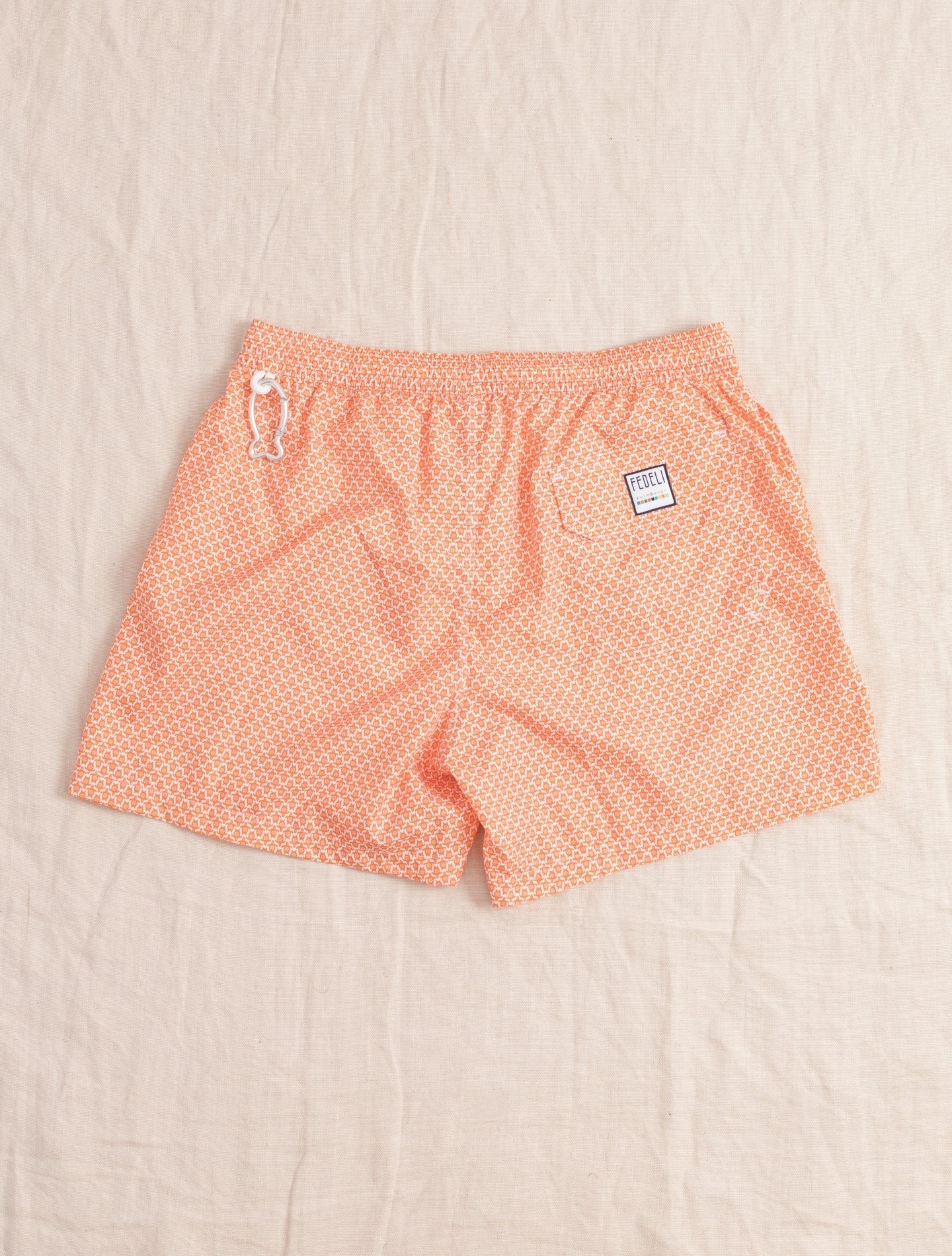 Swim Trunks Madeira Airstop Stamp Orange Turtle Fedeli Swimwear S