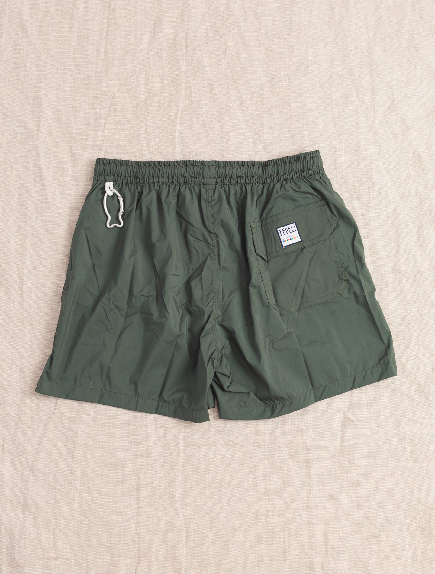 Swin Trunks Madeira Airstop Unito Green Fedeli Swimwear Gabucci