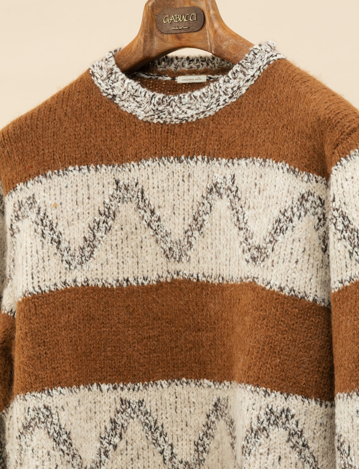 Thierry Wool Alpacka Sweater Cookie Massimo Alba Knitwear XS