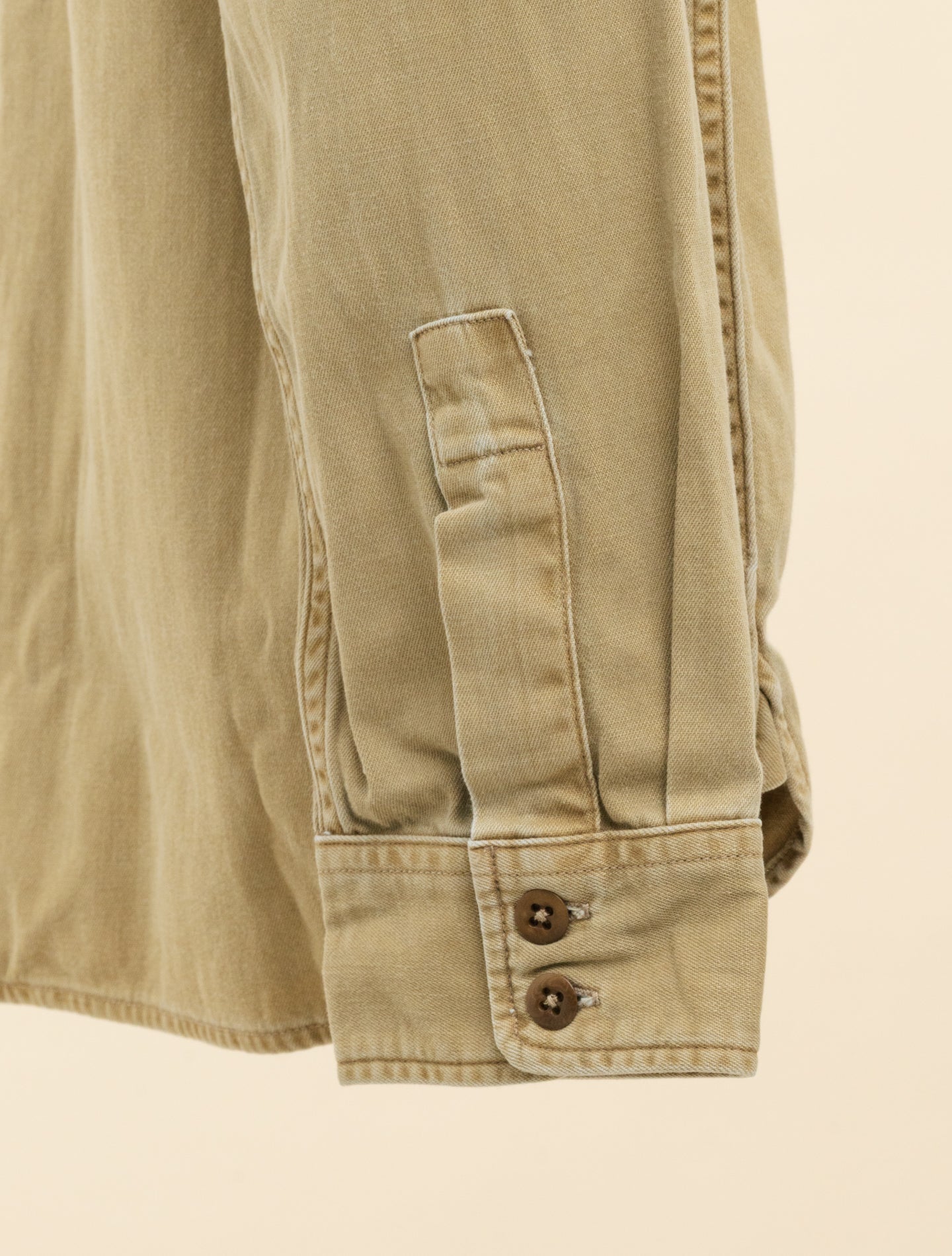 Twill Officer Workshirt Faded Tan RRL Shirts M