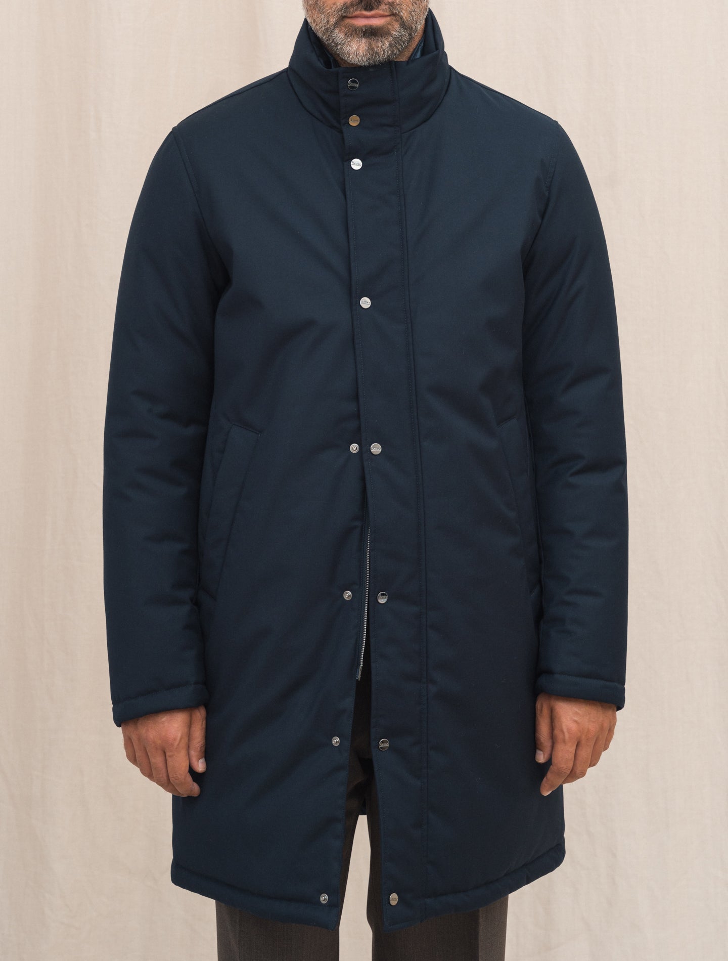 Ulta Light Padded Carcoat Navy Herno Outerwear 48
