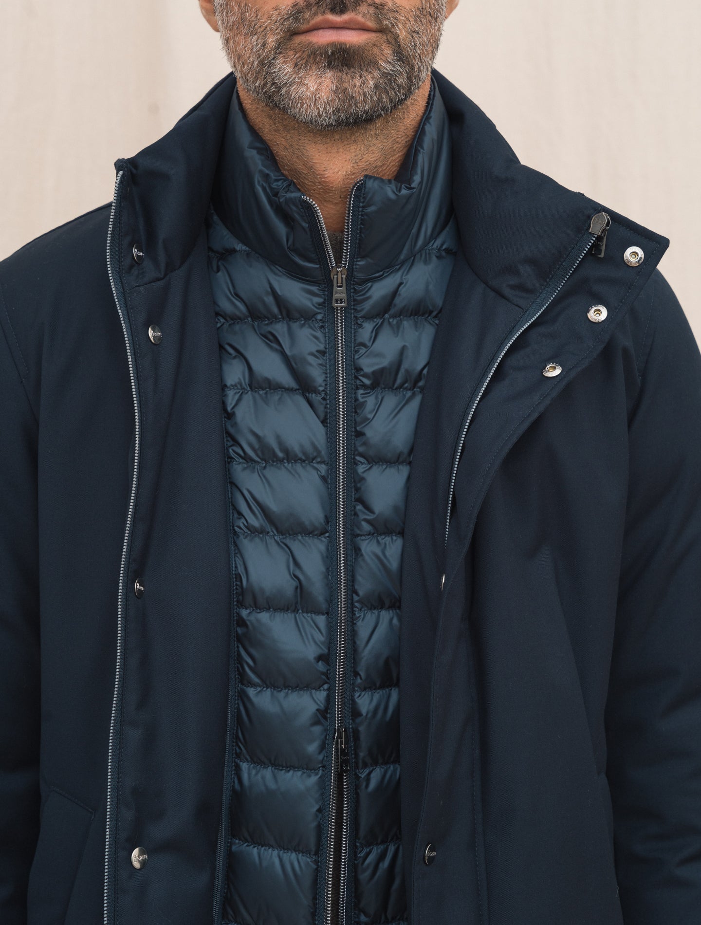 Ulta Light Padded Carcoat Navy Herno Outerwear Gabucci