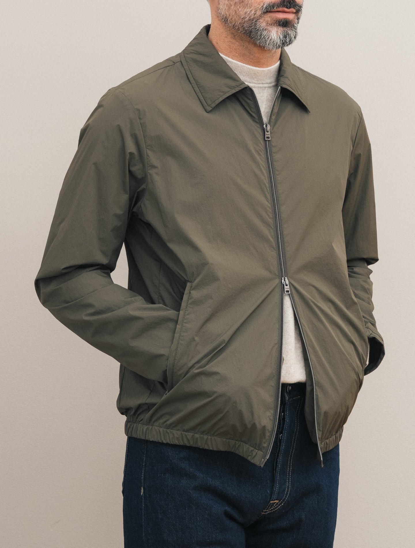 Ultra Light Crease Short Jacket Light Military Herno Outerwear 48