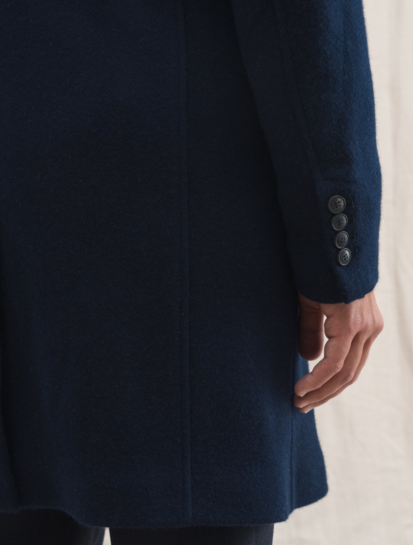 Unconstructed Cashmere Coat Navy | Gabucci