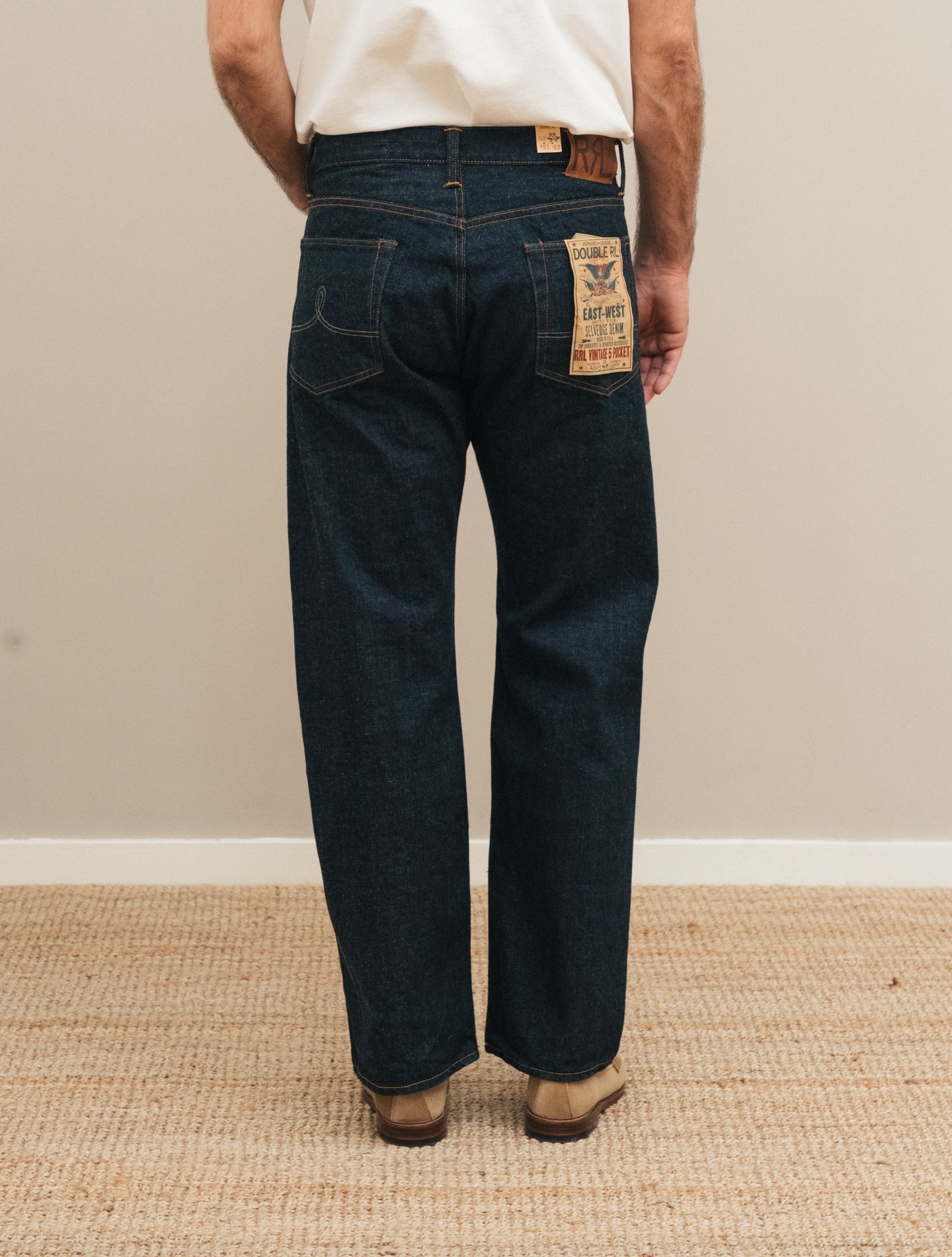 Vintage 5 - Pocket Selvedge Jean East - West Rinse RRL Jeans 30