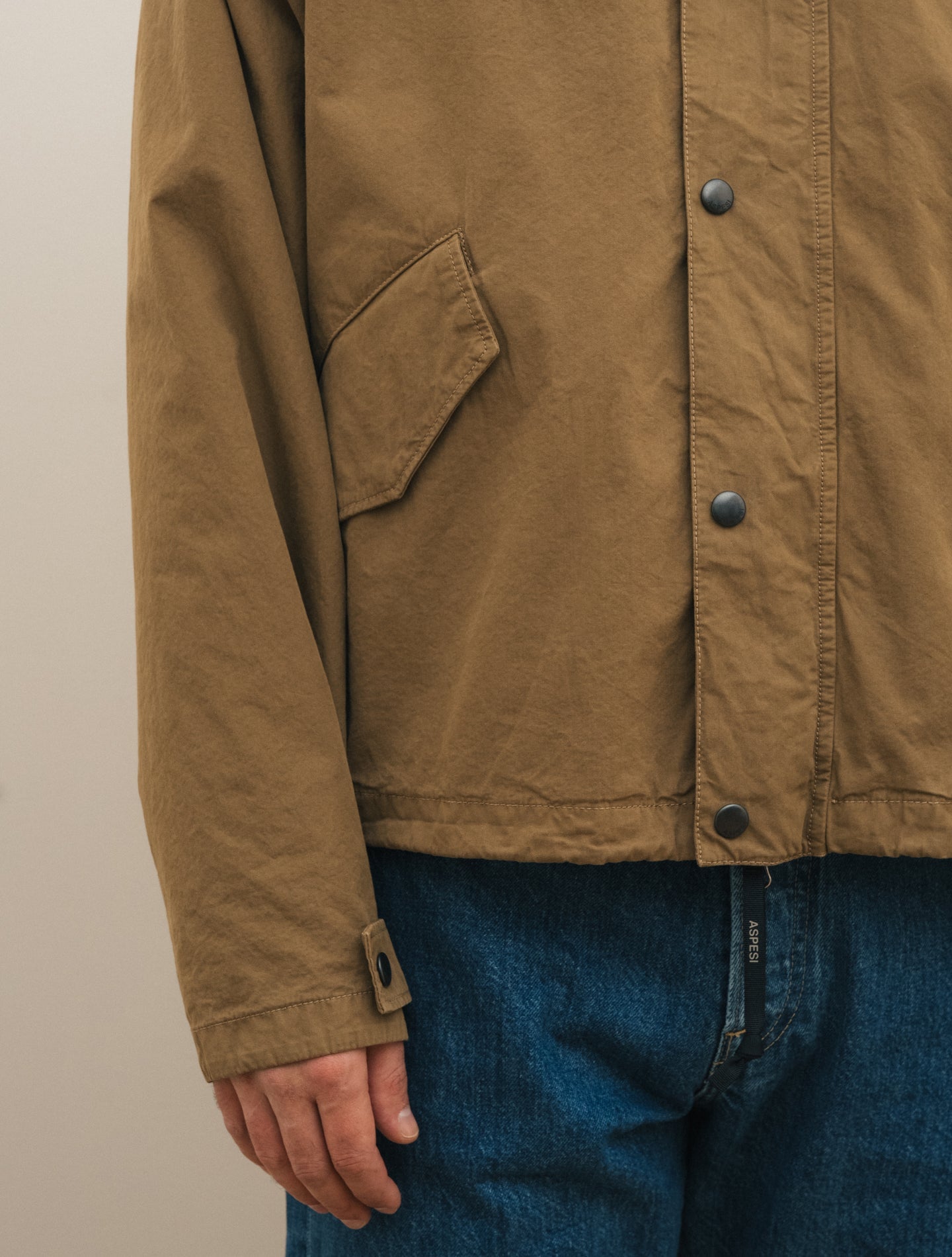 Wade Garment - dyed Cotton Canvas Jacket Terra Aspesi Outerwear S