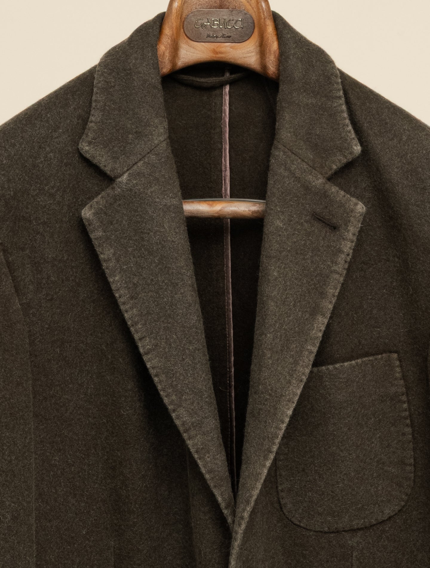Washed Cashmere Jacket Moss Manto Jackets 48