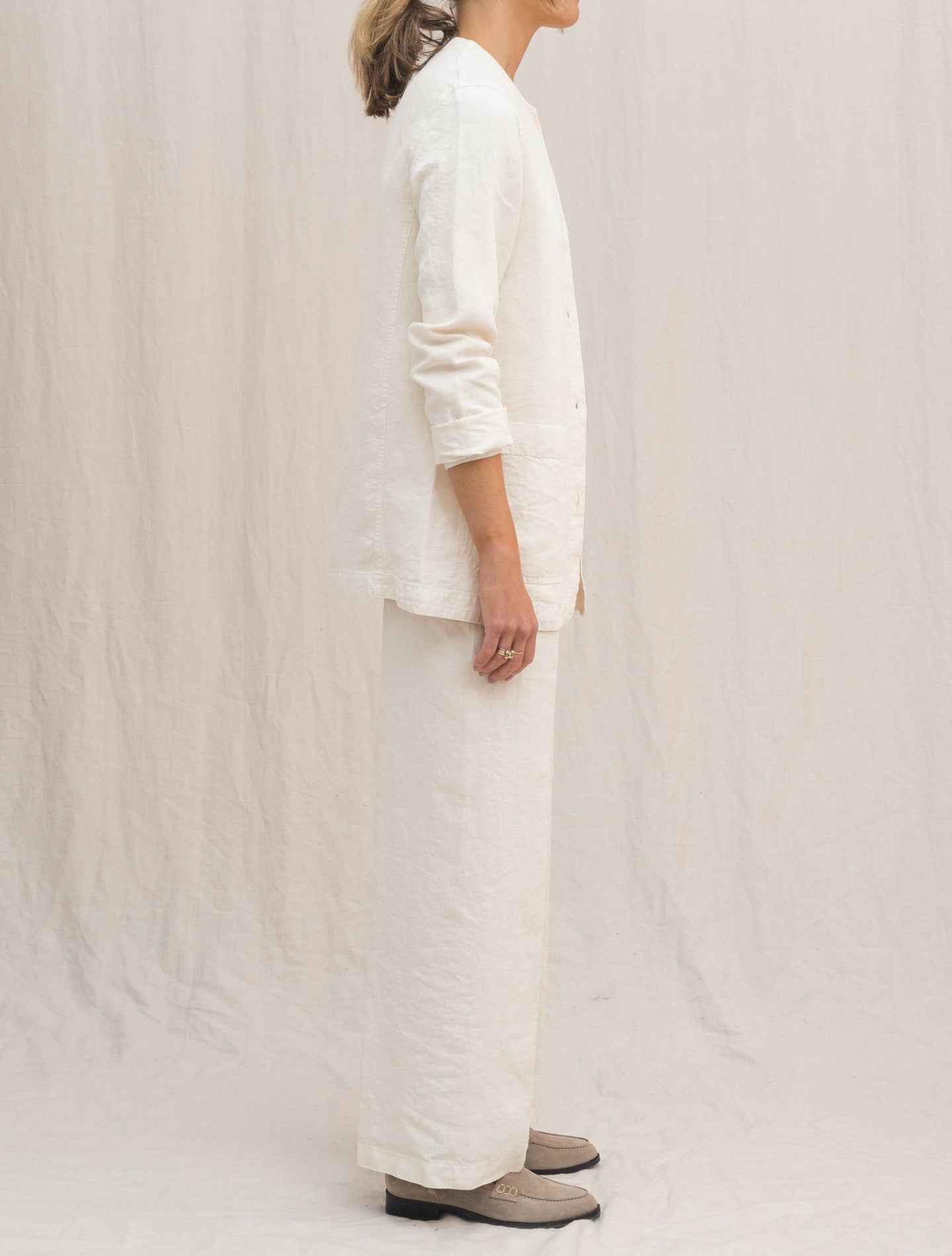 Washed Linen Jacket Naturale Aspesi Jackets IT 38