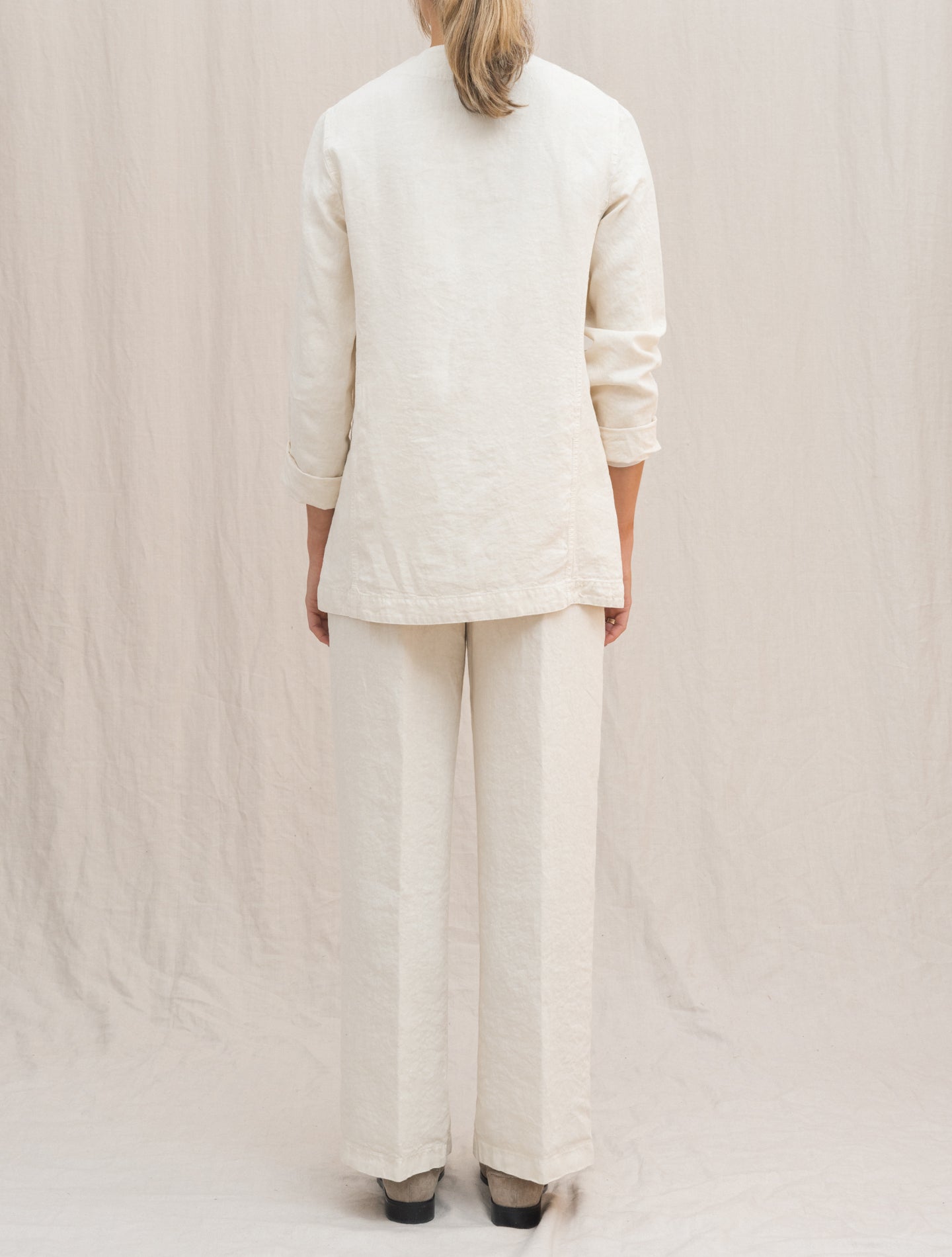 Washed Linen Jacket Naturale Aspesi Jackets IT 38