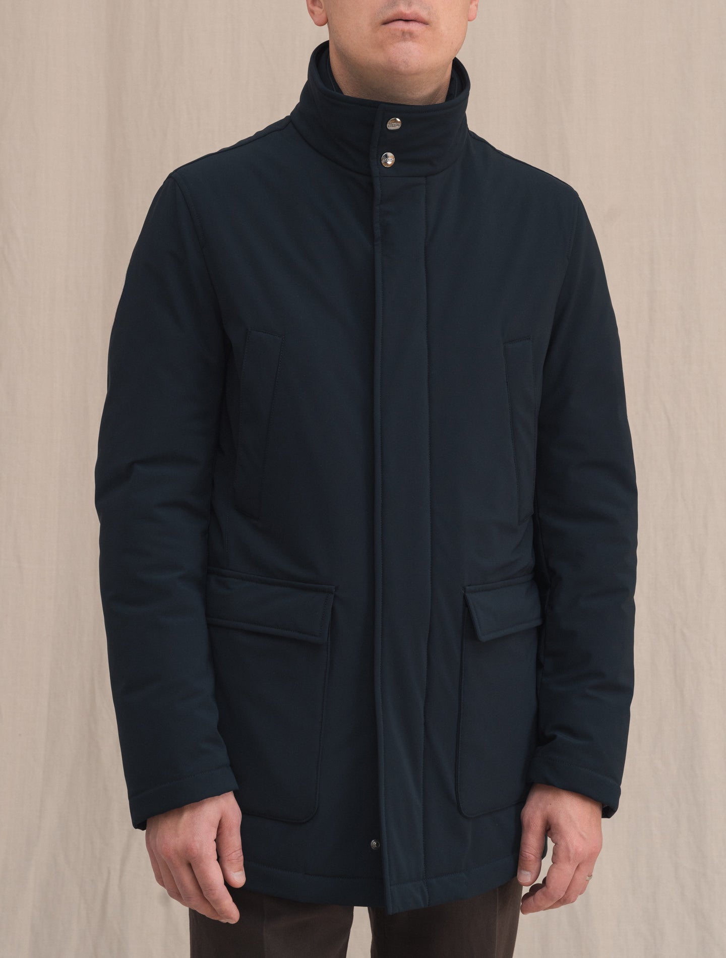 Washington Down Padded Jacket Navy | Gabucci