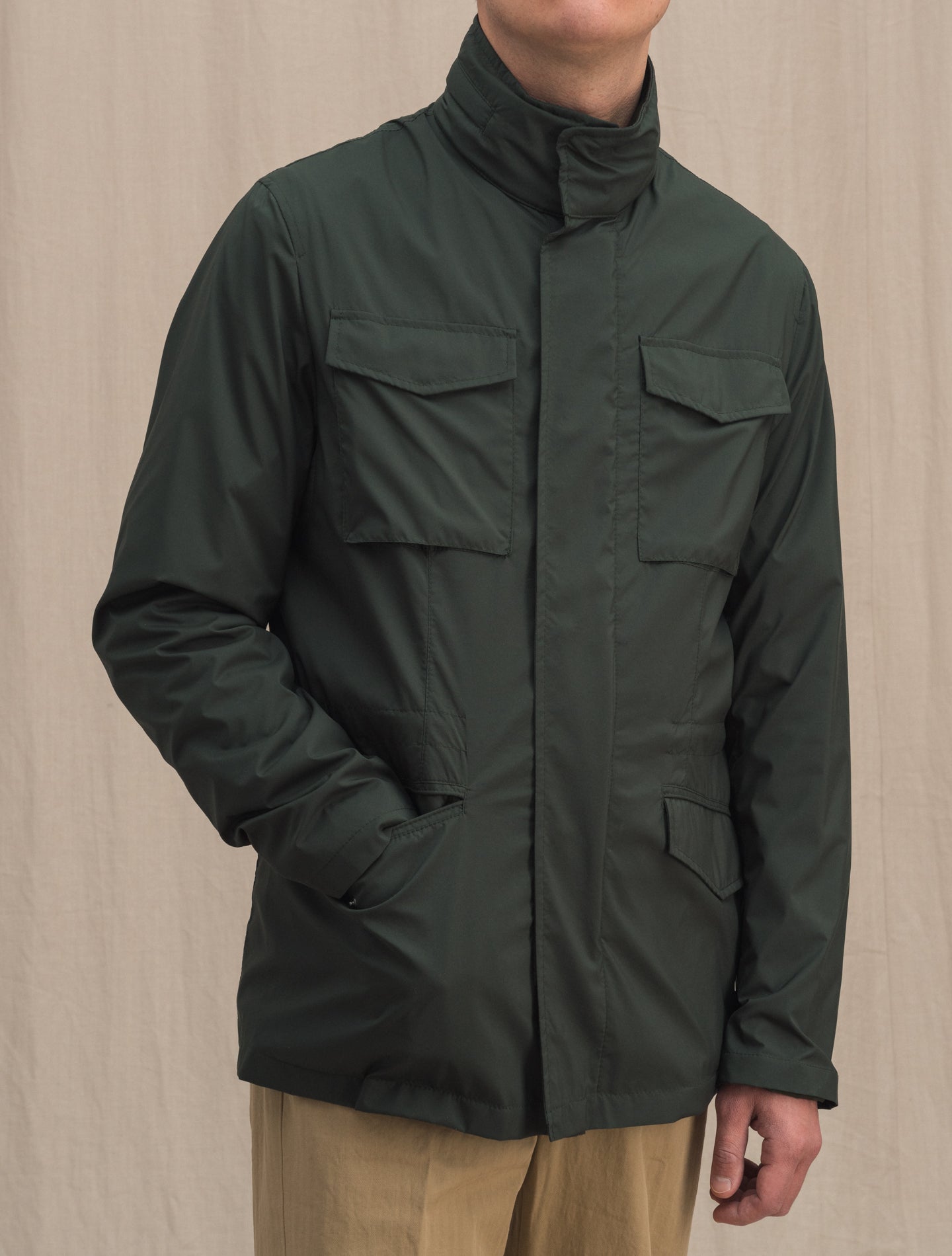 Water Repellant Field Jacket Green Manto Outerwear 48