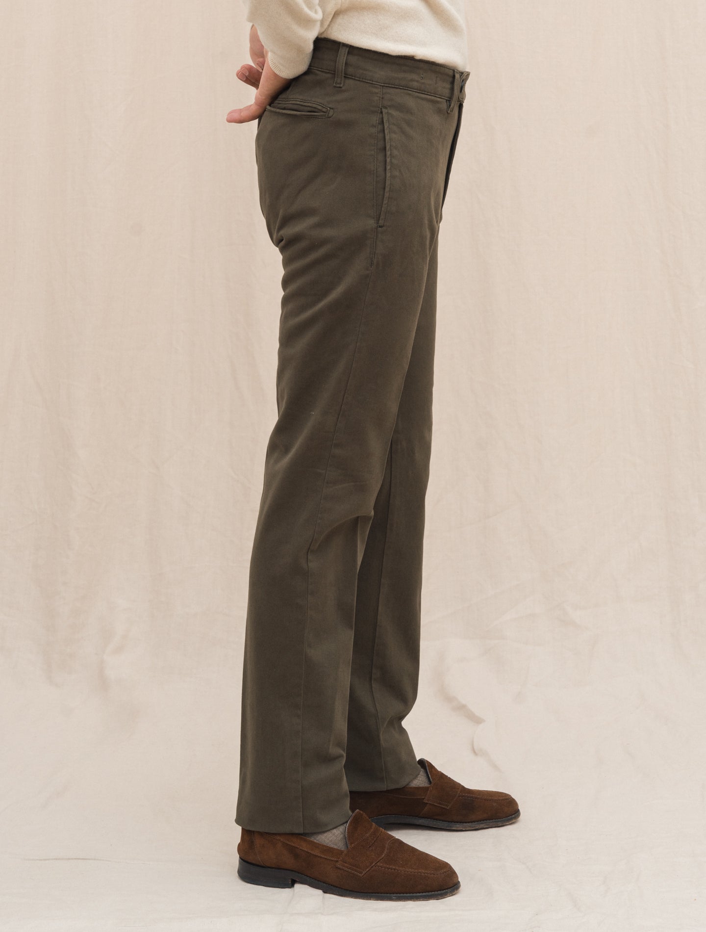 Winch Comfort Cotton Trousers Military Massimo Alba Trousers Gabucci