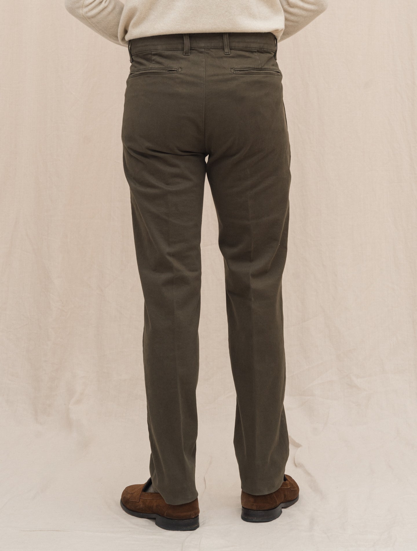 Winch Comfort Cotton Trousers Military Massimo Alba Trousers Gabucci