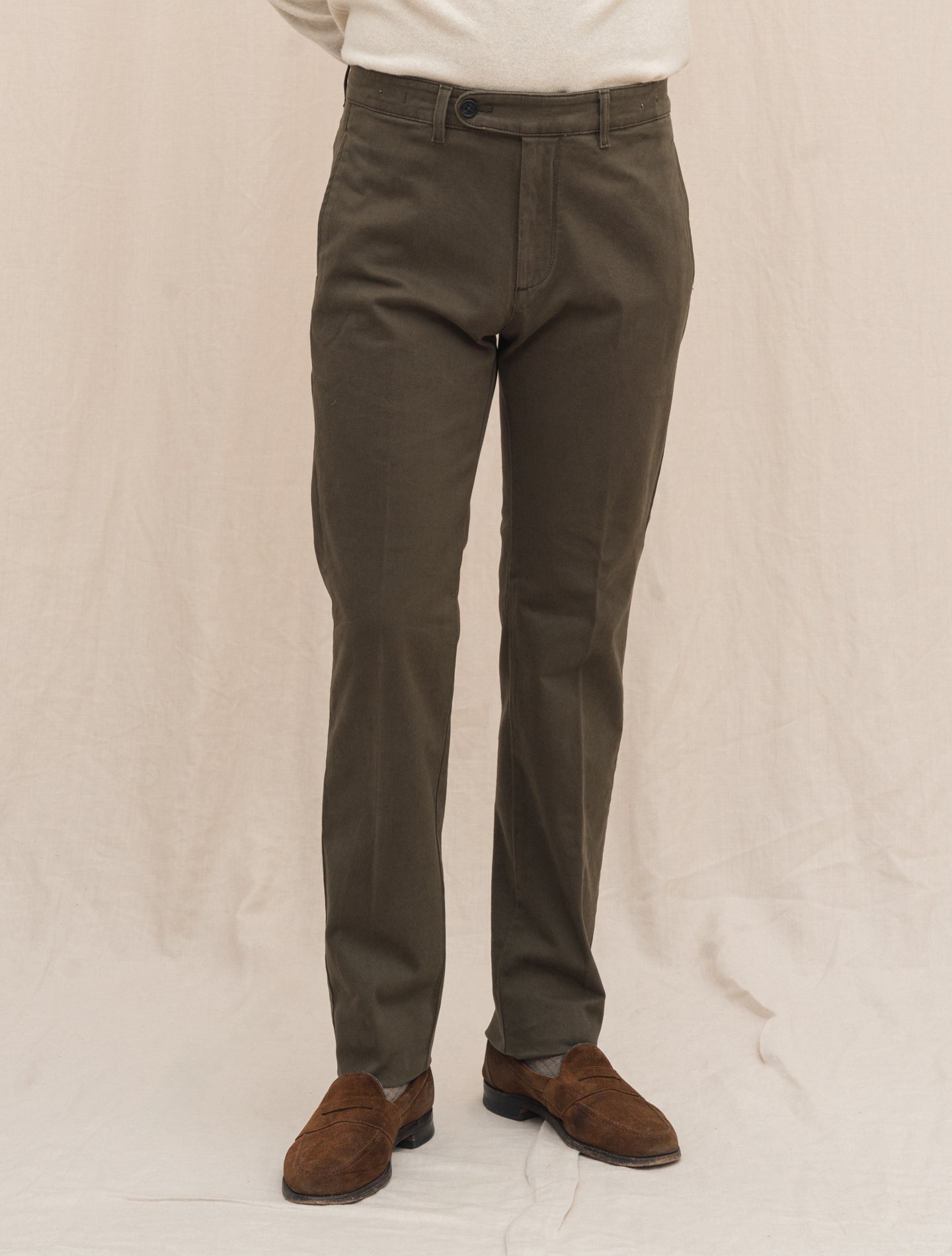 Winch Comfort Cotton Trousers Military Massimo Alba Trousers Gabucci