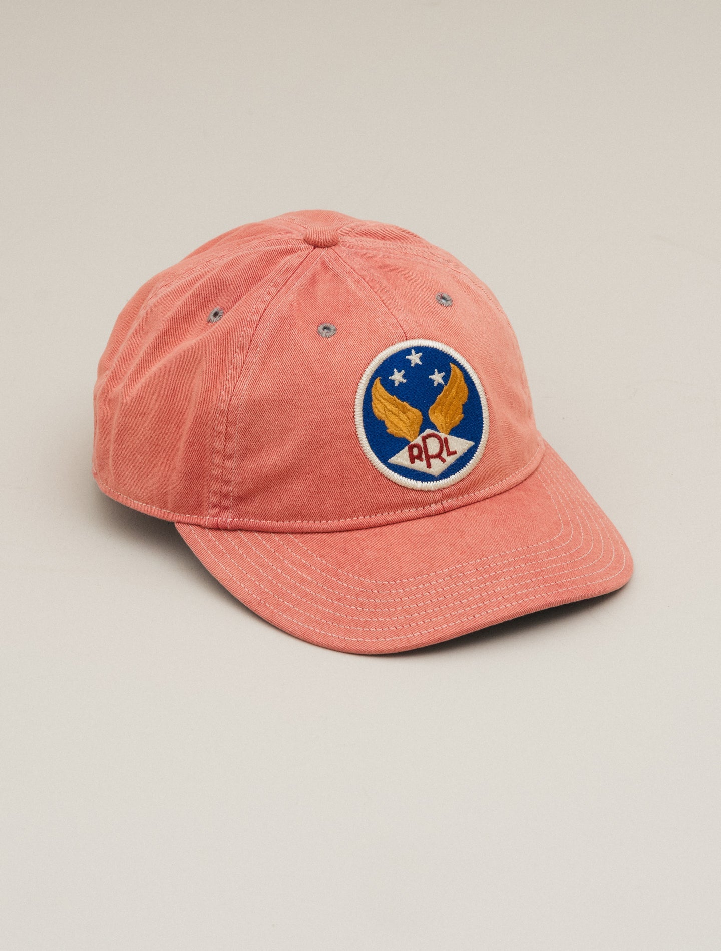 Winged - Logo Baseball Cap Faded Red RRL Hats One Size