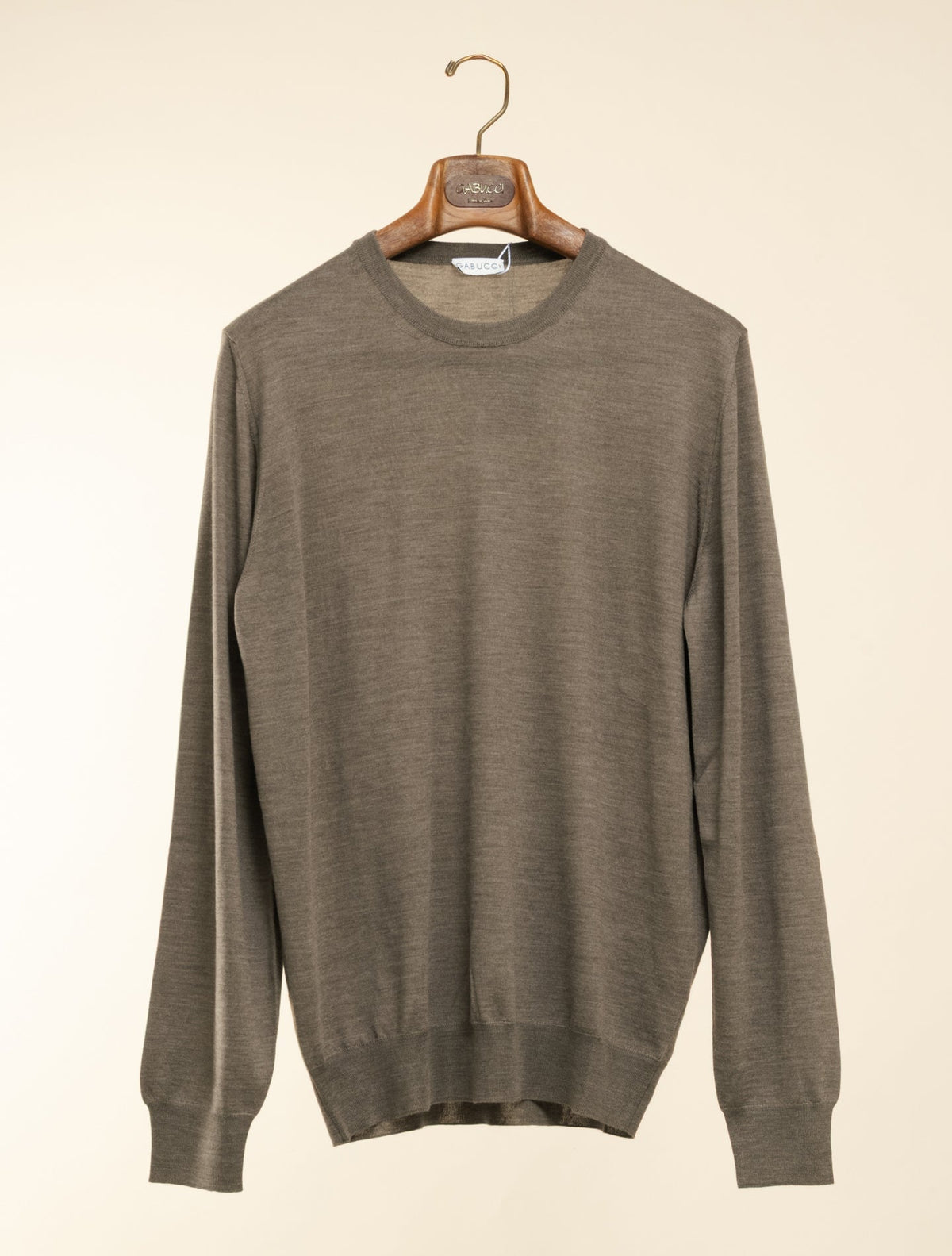 Wish Wool Crewneck Brown Gabucci Knitwear 48