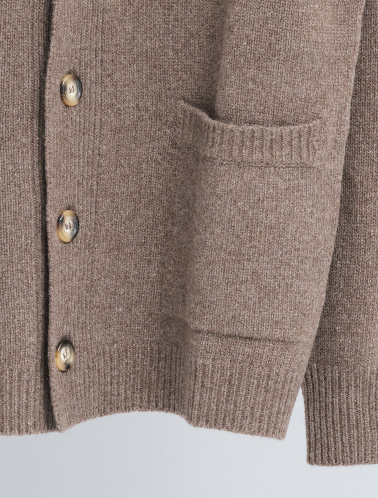 Wool Cashmere Cardigan Cacao Morgano Knitwear 46