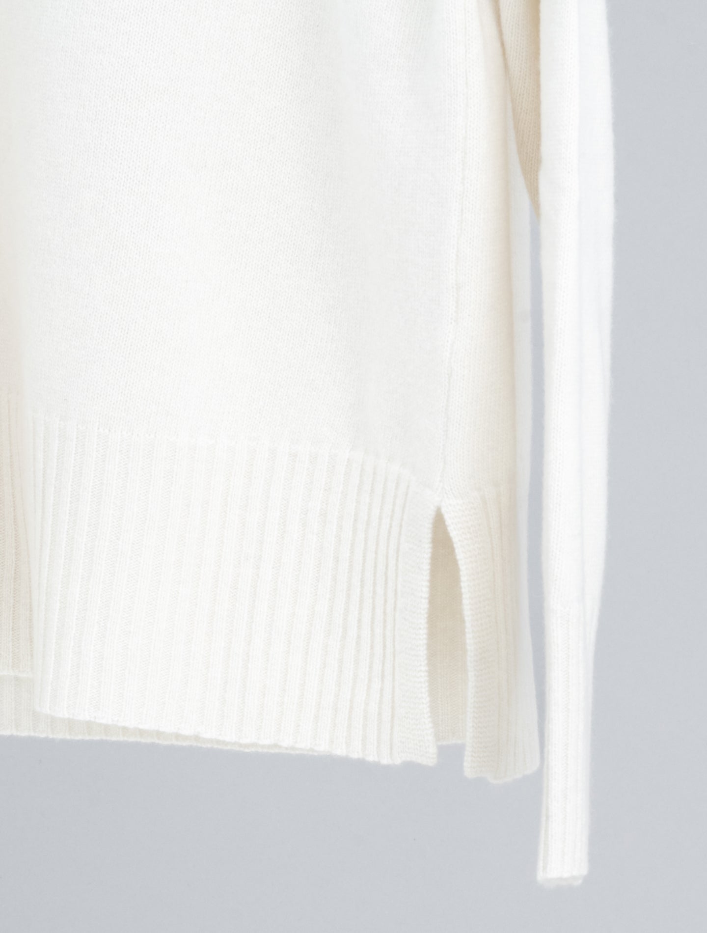 Wool Cashmere Mockneck Off White Morgano Knitwear IT 40