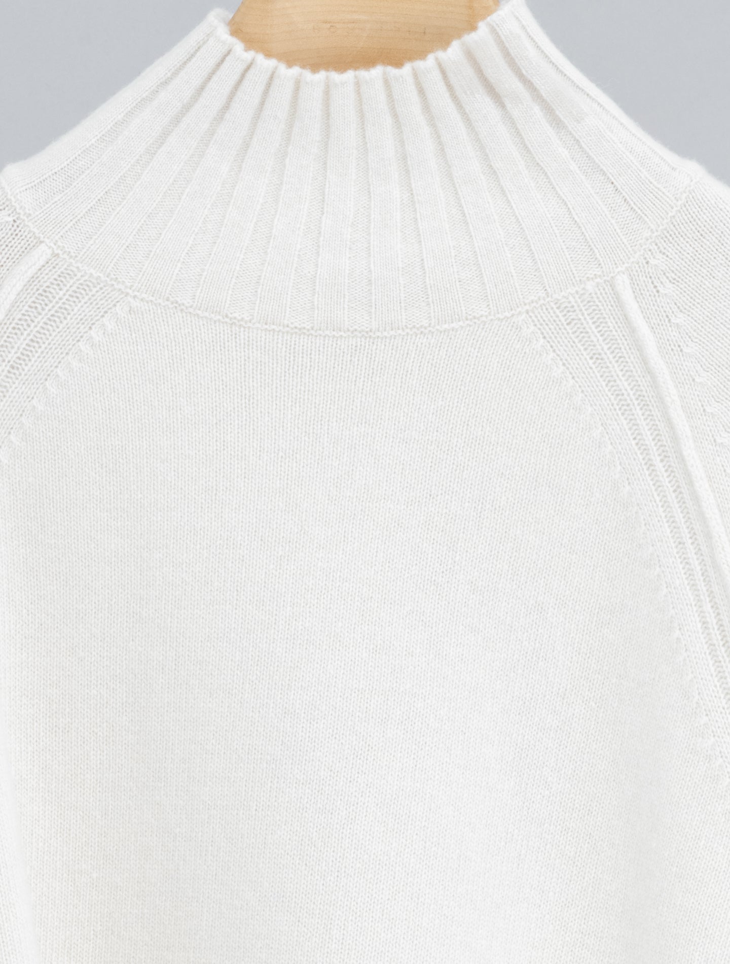 Wool Cashmere Mockneck Off White Morgano Knitwear IT 40