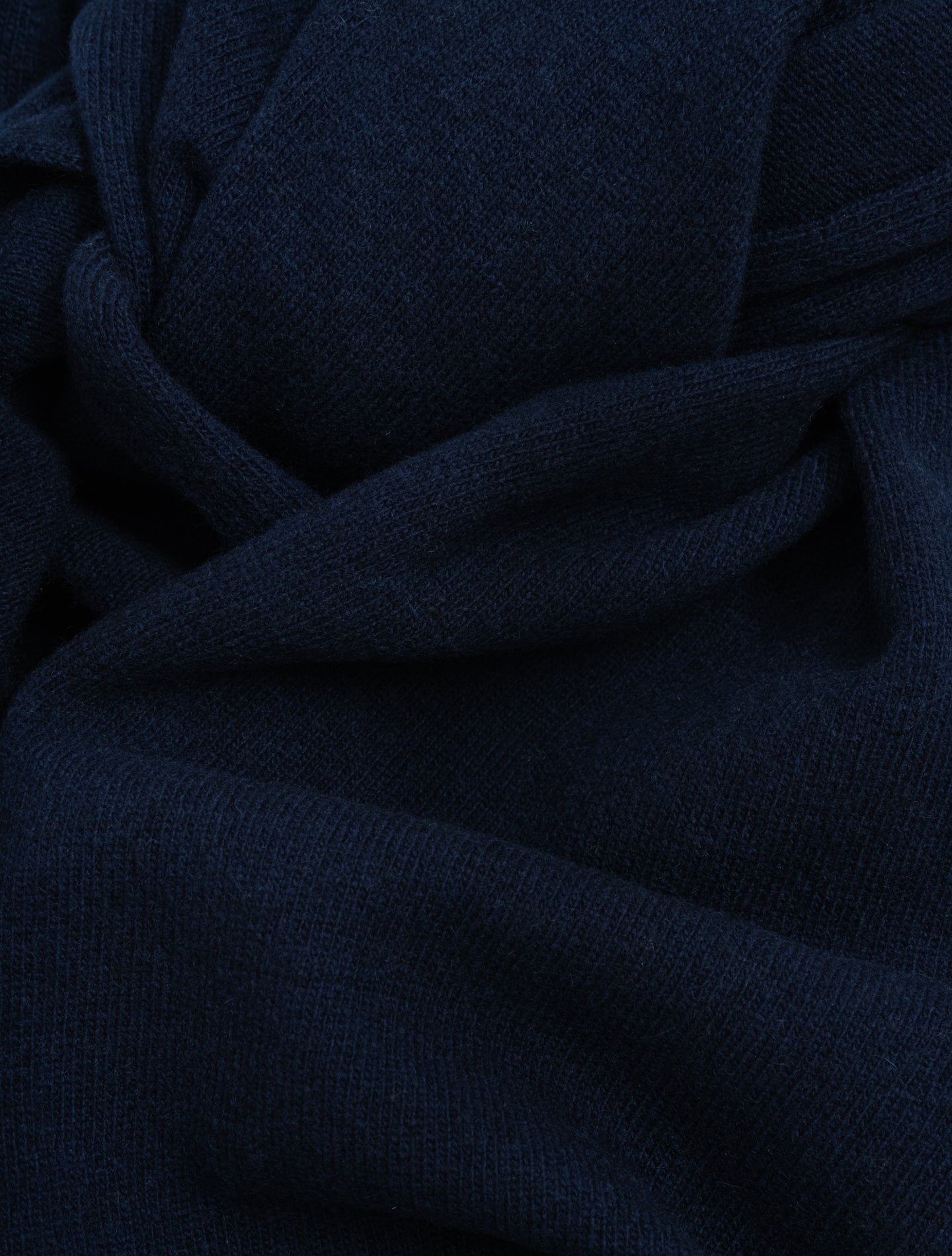 Wool Cashmere Scarf Navy Morgano Scarves One Size
