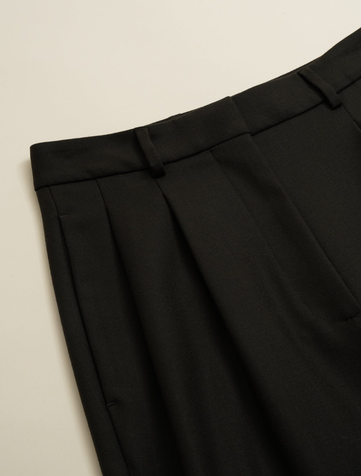 Wool Pleated Tailored Trousers Dark Brown Lardini Trousers IT 40