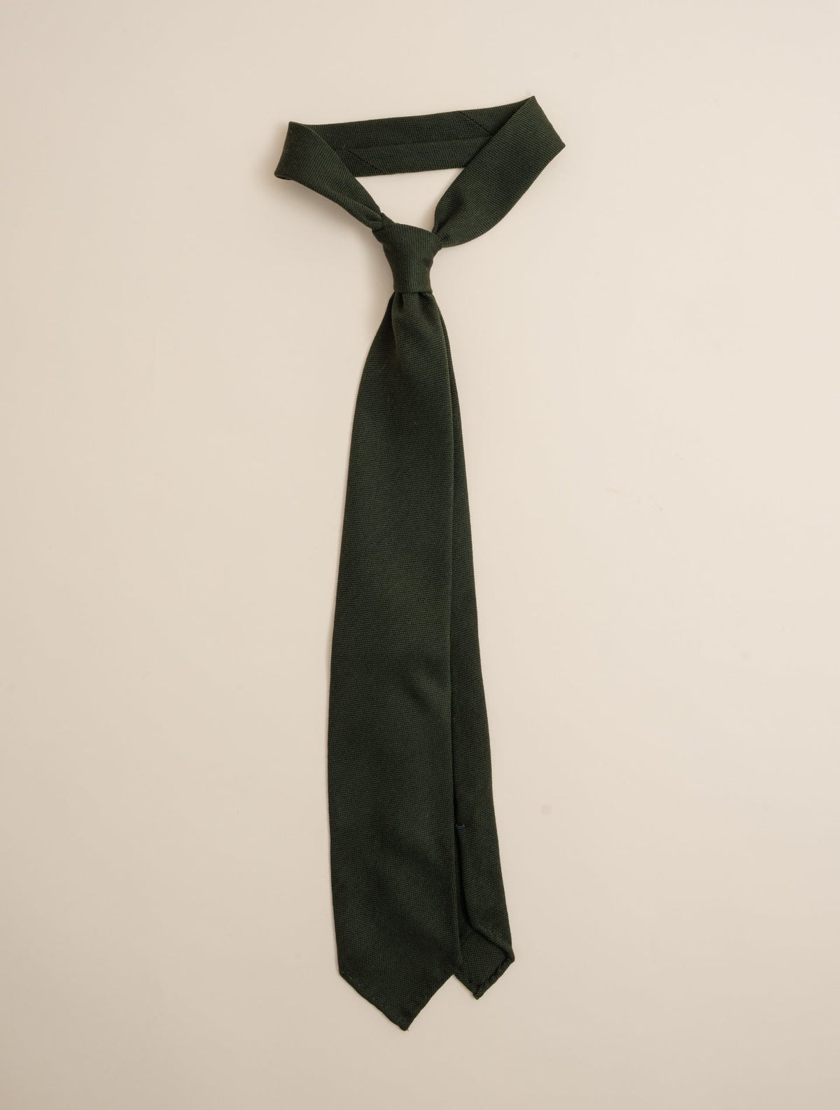 Wool Tie Green Finamore Ties One Size