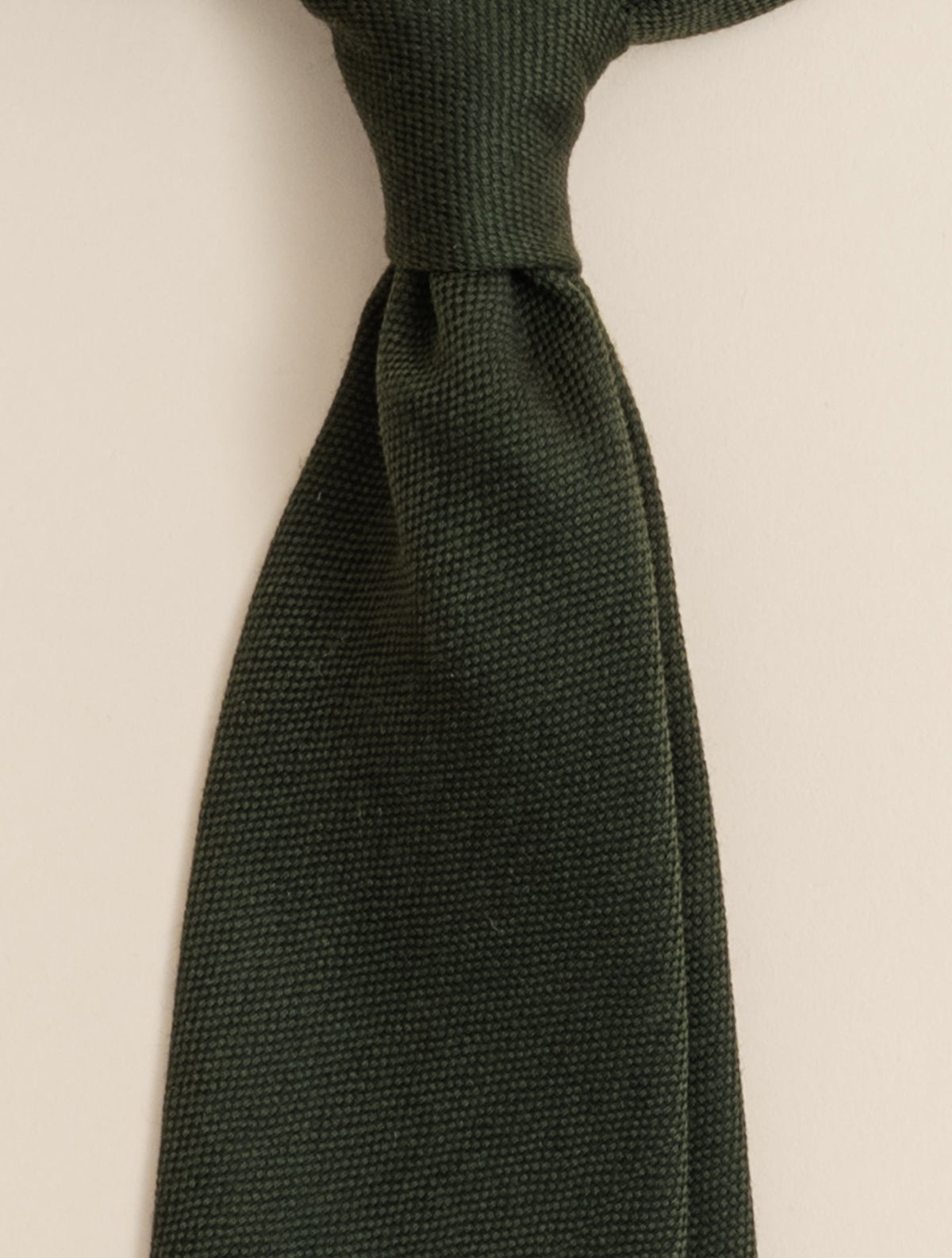 Wool Tie Green Finamore Ties One Size